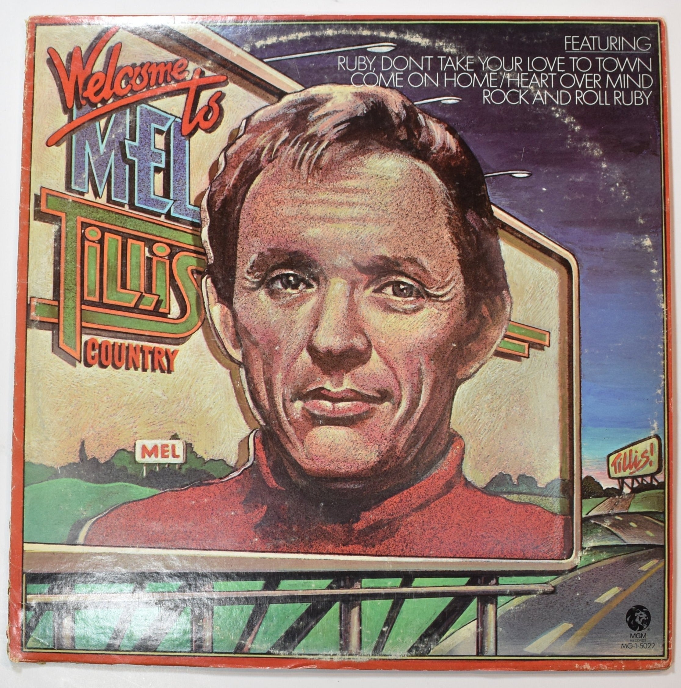 Vinyl Music Record Welcome Mel Tillis Country Used record