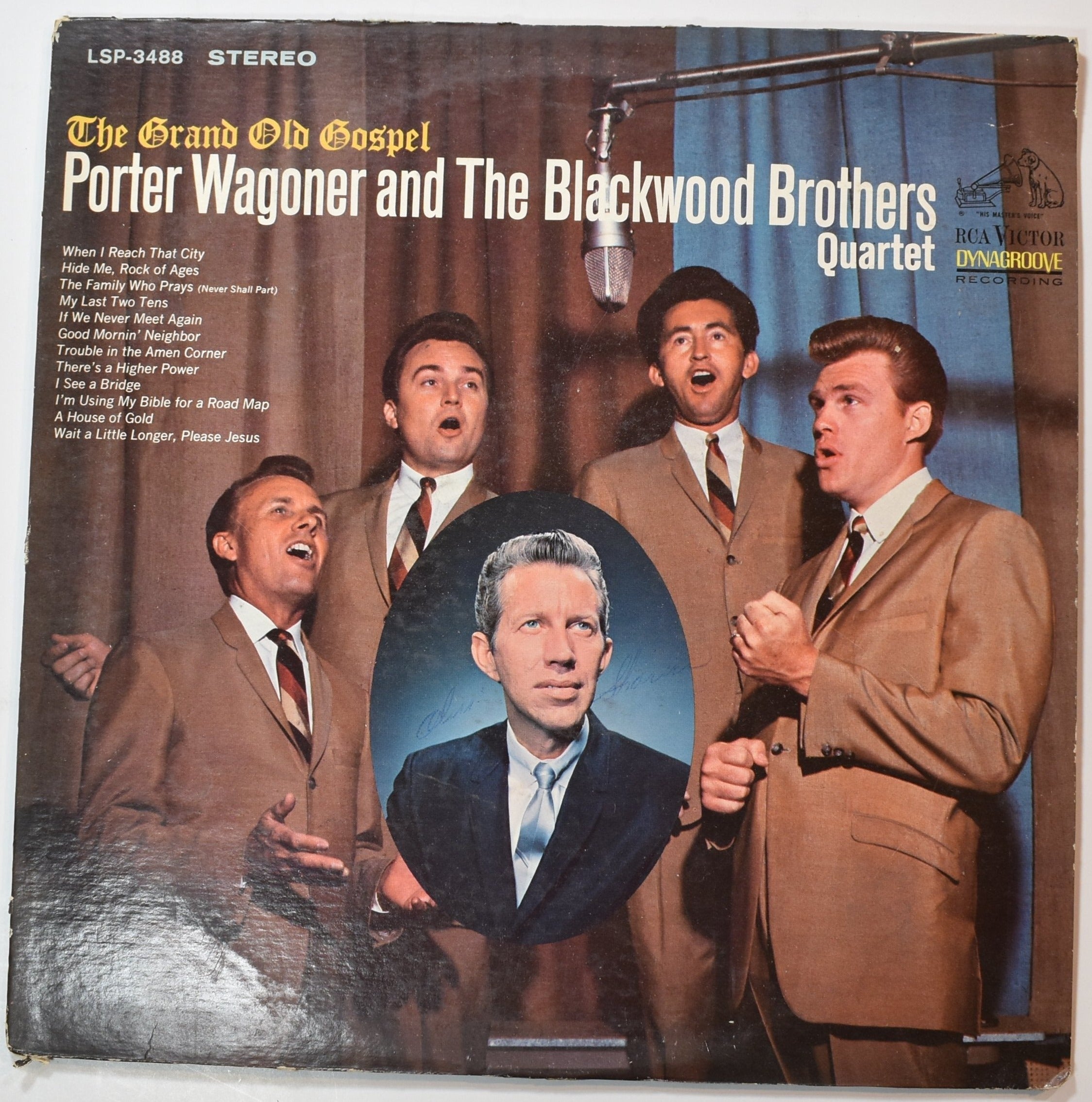 Vinyl Music Record Porter Wagoner and the Blackwood Brothers used record