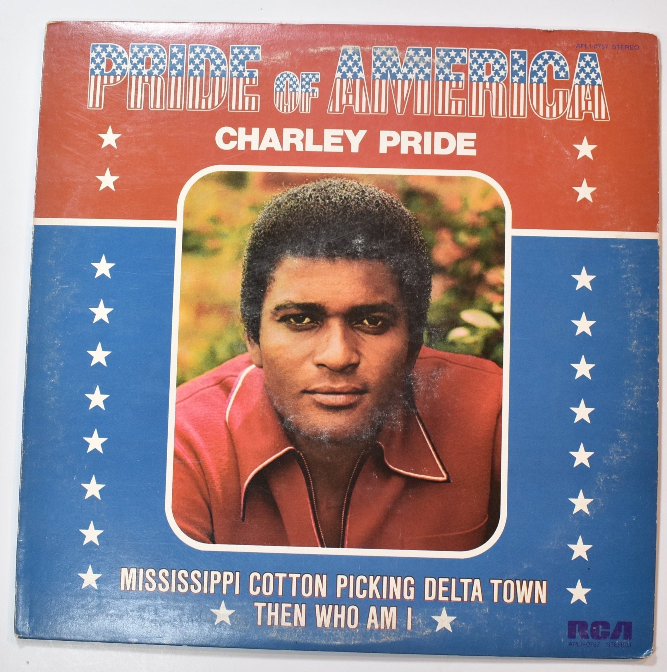 Vinyl Music Record Pride of America Charley Pride record used