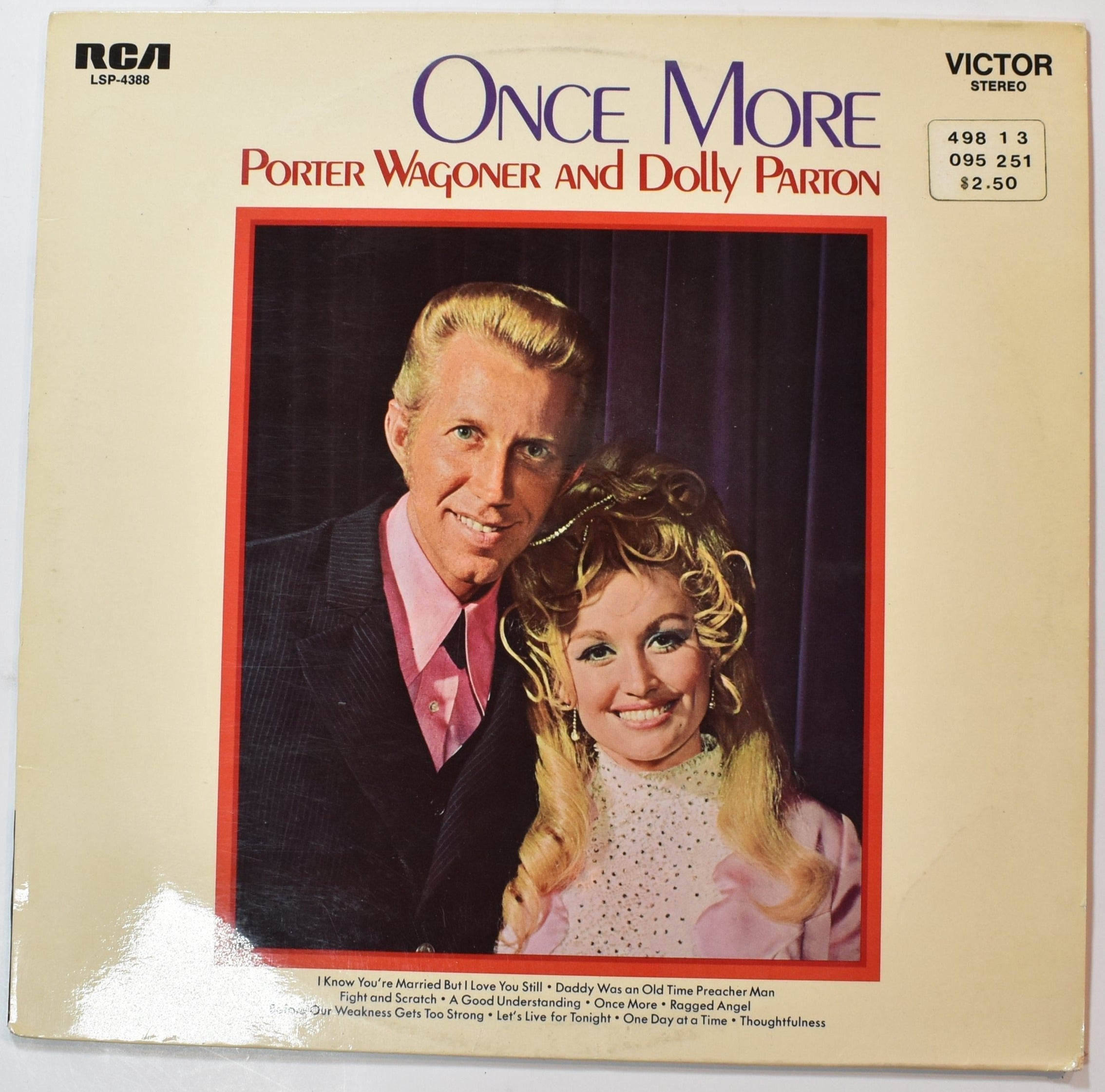 Vinyl Music Record Once More Porter wagoner and dolly Parton