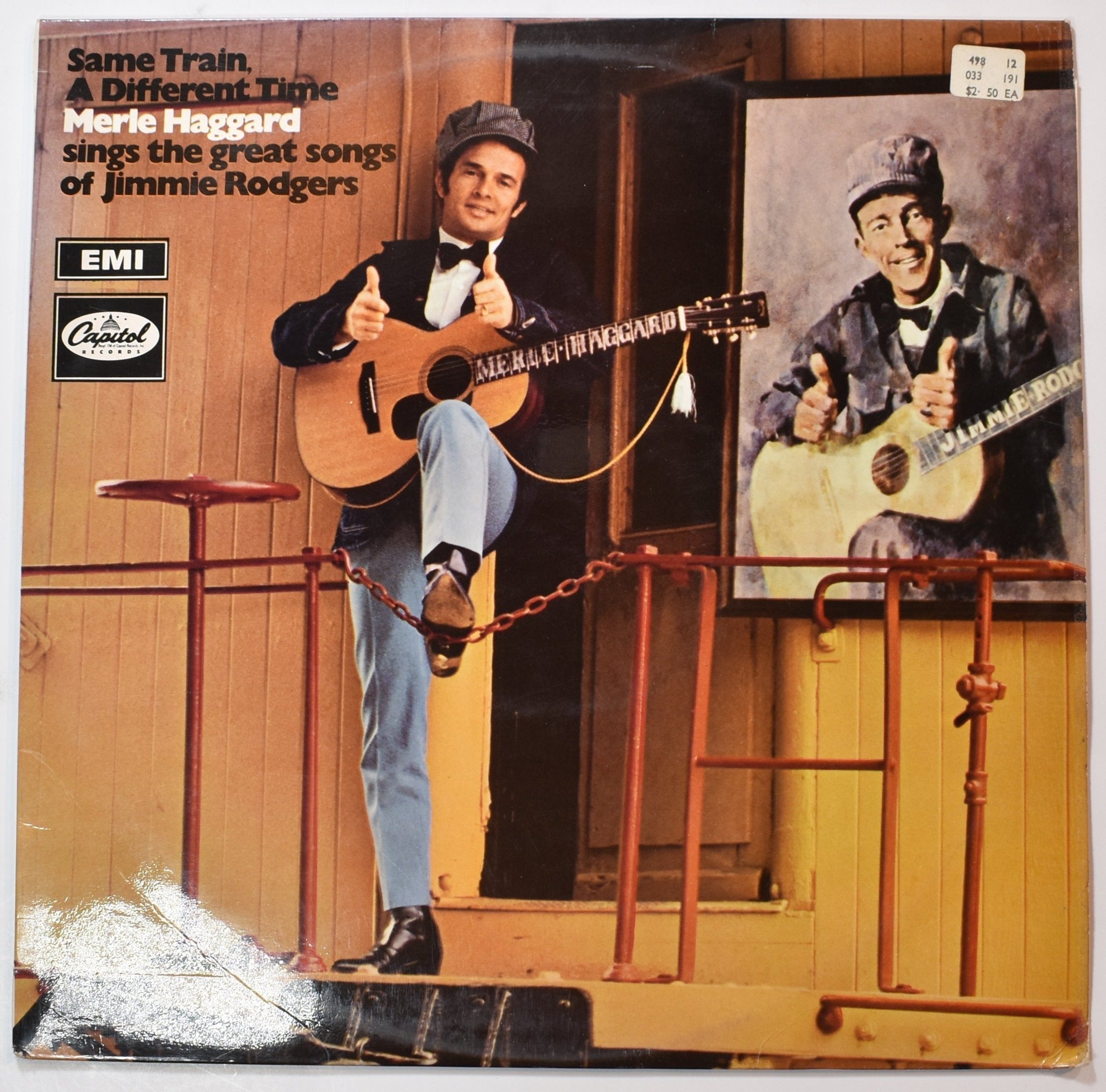 Vinyl Music Record Merle Haggard Sings great songs of Jimmie Rodgers