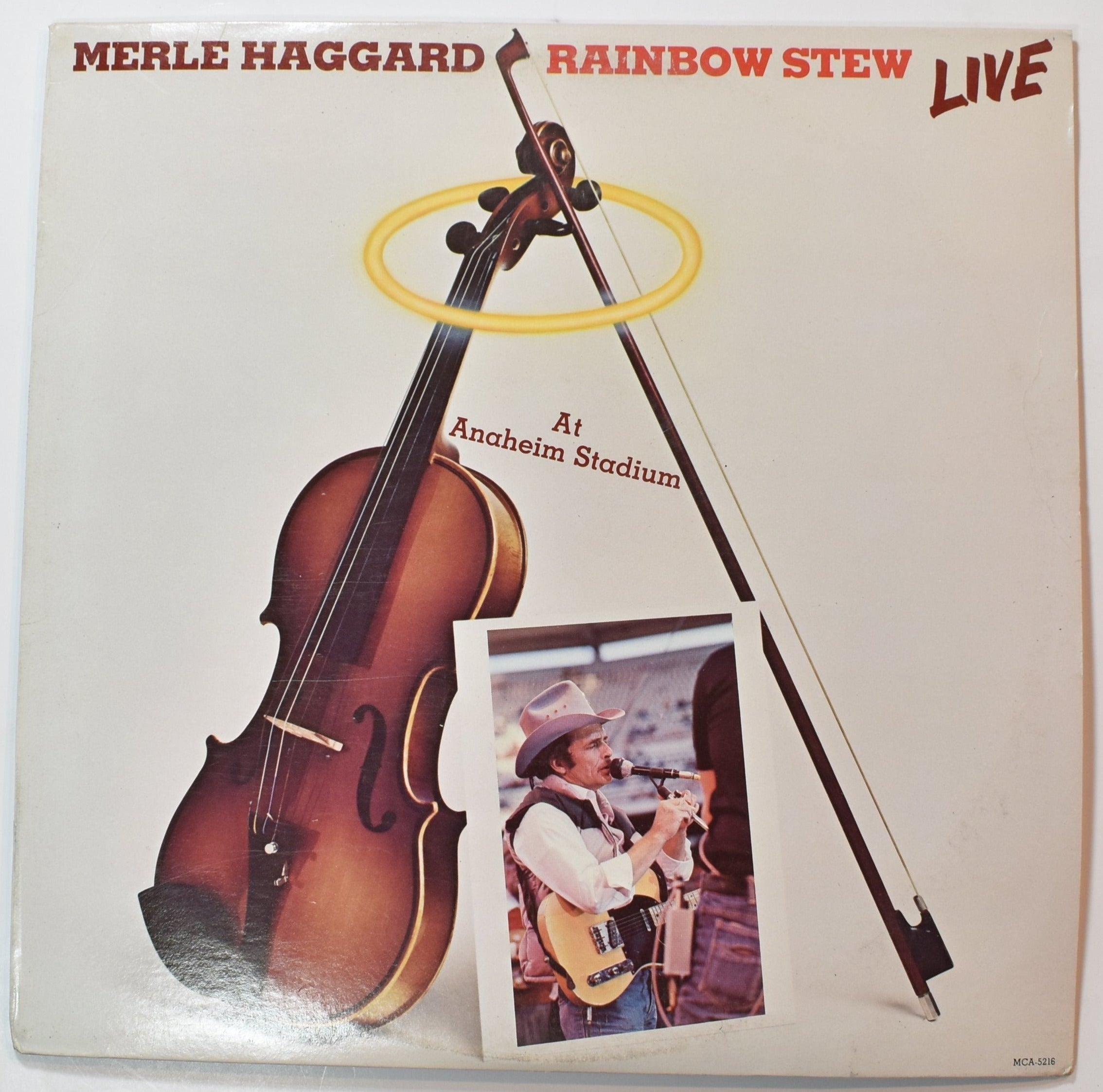 Vinyl Music Record Merle Haggard Rainbow Stew Anaheim Stadium record used