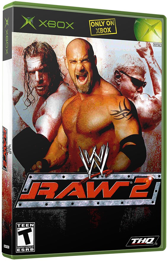 WWE Raw 2 Used Microsoft XBOX Original Video Game