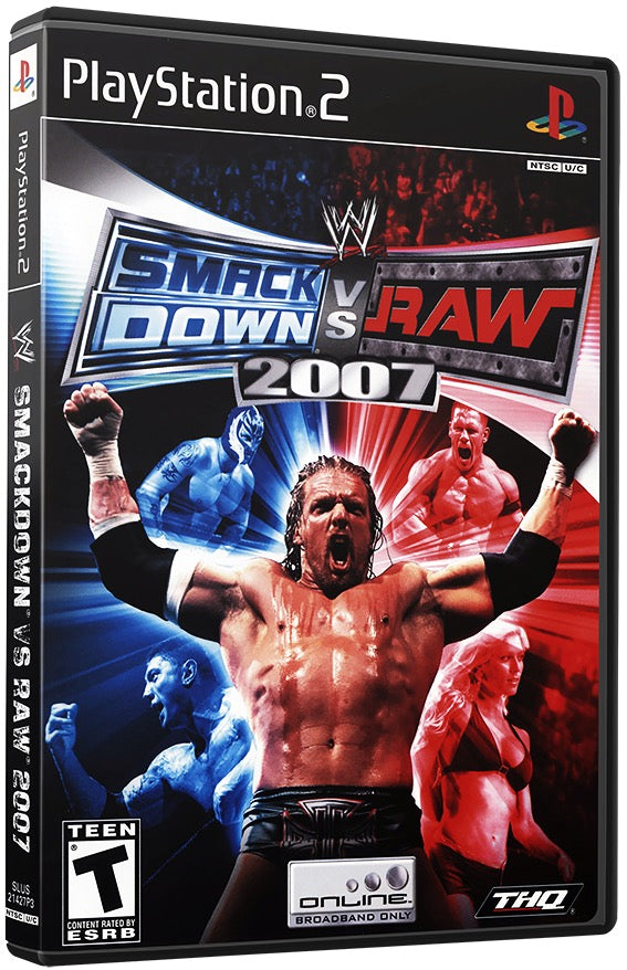 WWE SmackDown vs. Raw 2007 PS2 Sony Playstation 2 Used Video GamePS2