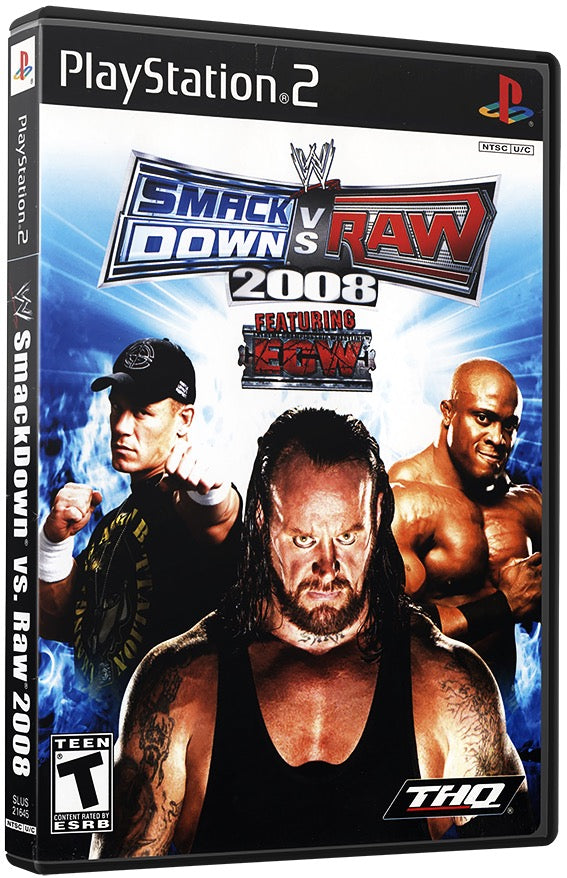 WWE SmackDown vs. Raw 2008 PS2 Sony Playstation 2 Used Video GamePS2