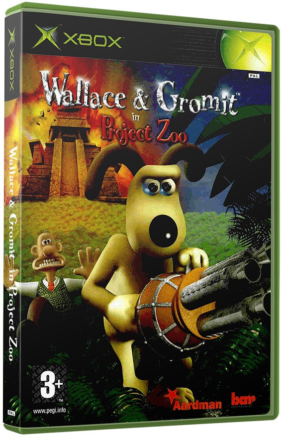 Wallace and Gromit in Project Zoo Used Microsoft XBOX Original Video Game