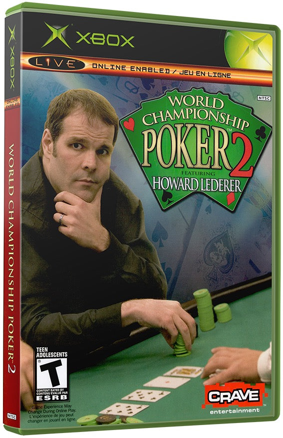 World Championship Poker 2 - Featuring Howard Lederer Used Microsoft XBOX Original Video Game