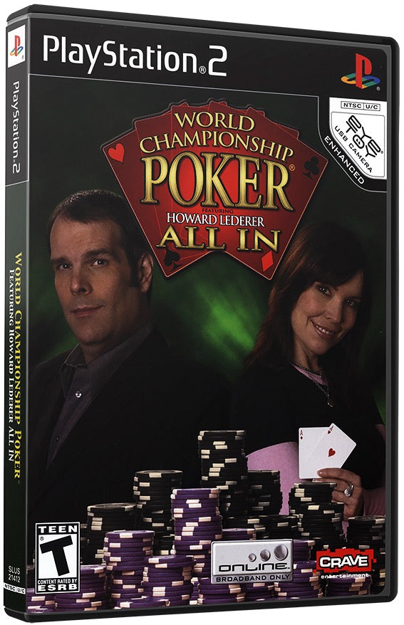 World Championship Poker Featuring Howard Lederer - All In PS2 Sony Playstation