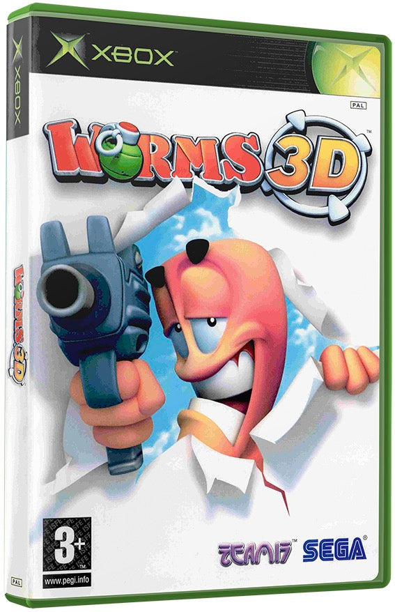 Worms 3D Used Microsoft XBOX Original Video Game
