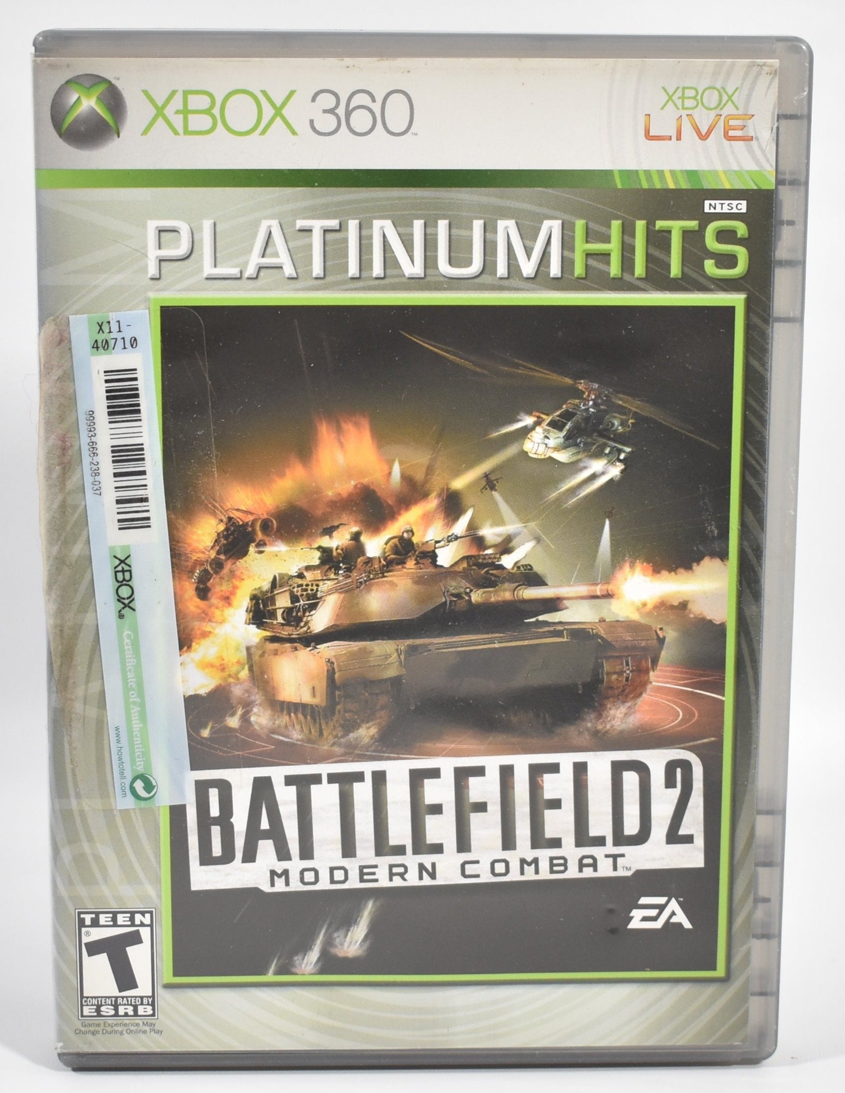Xbox 360 Video Game Battle Field 2 Modern Combat EA Games