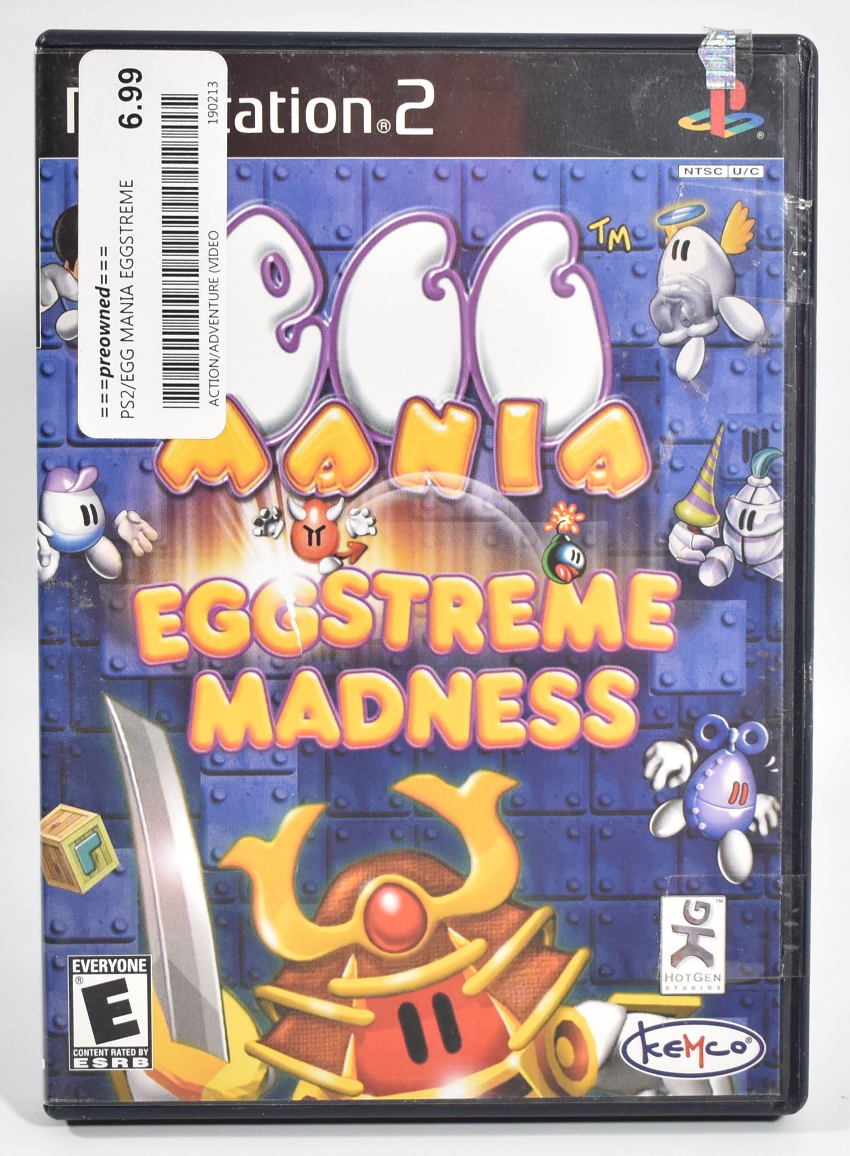 Sony Playstation 2 Video Game Egg Mania Egg Streme Madness Used