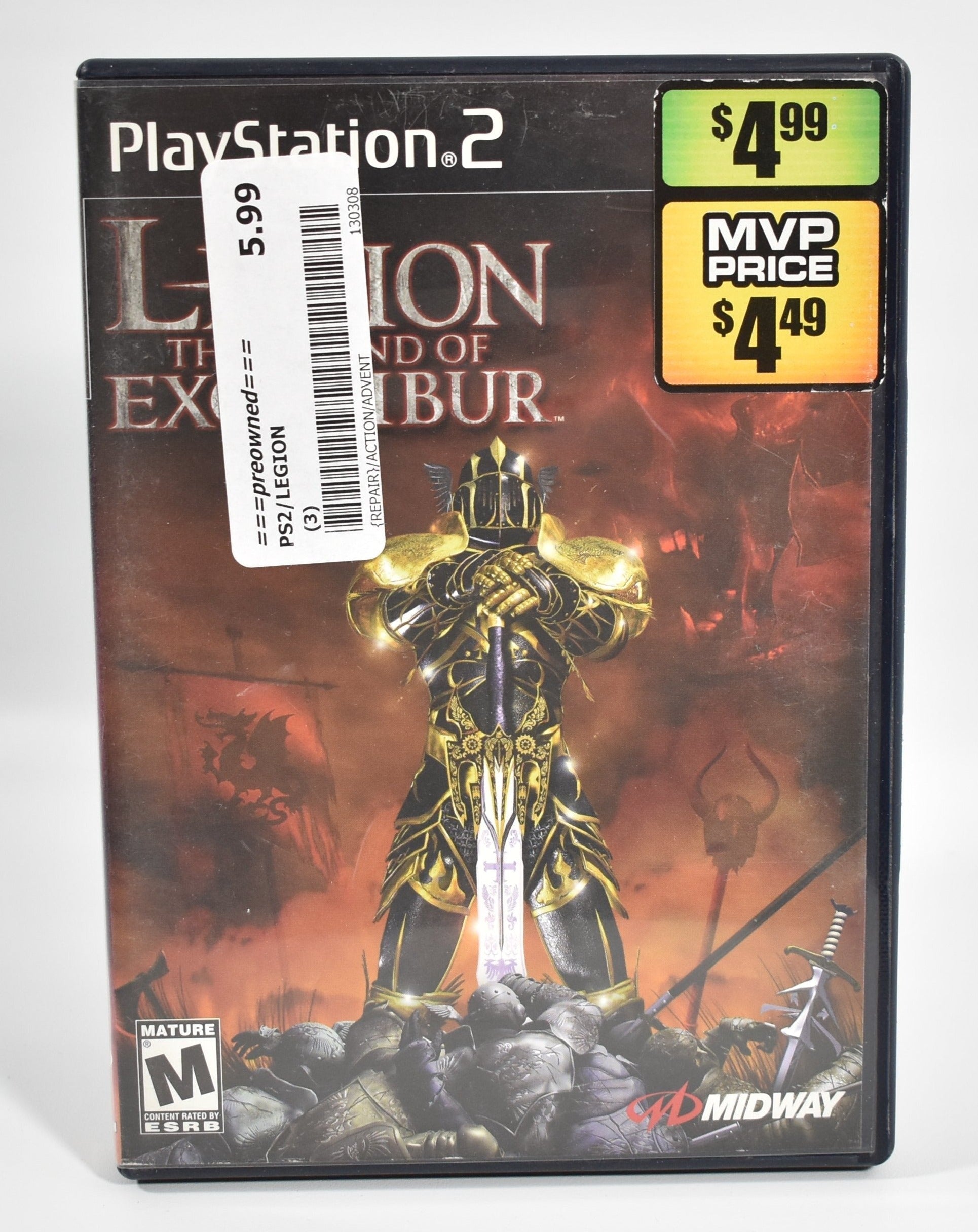 Sony Playstation 2 Video Game Legion Used