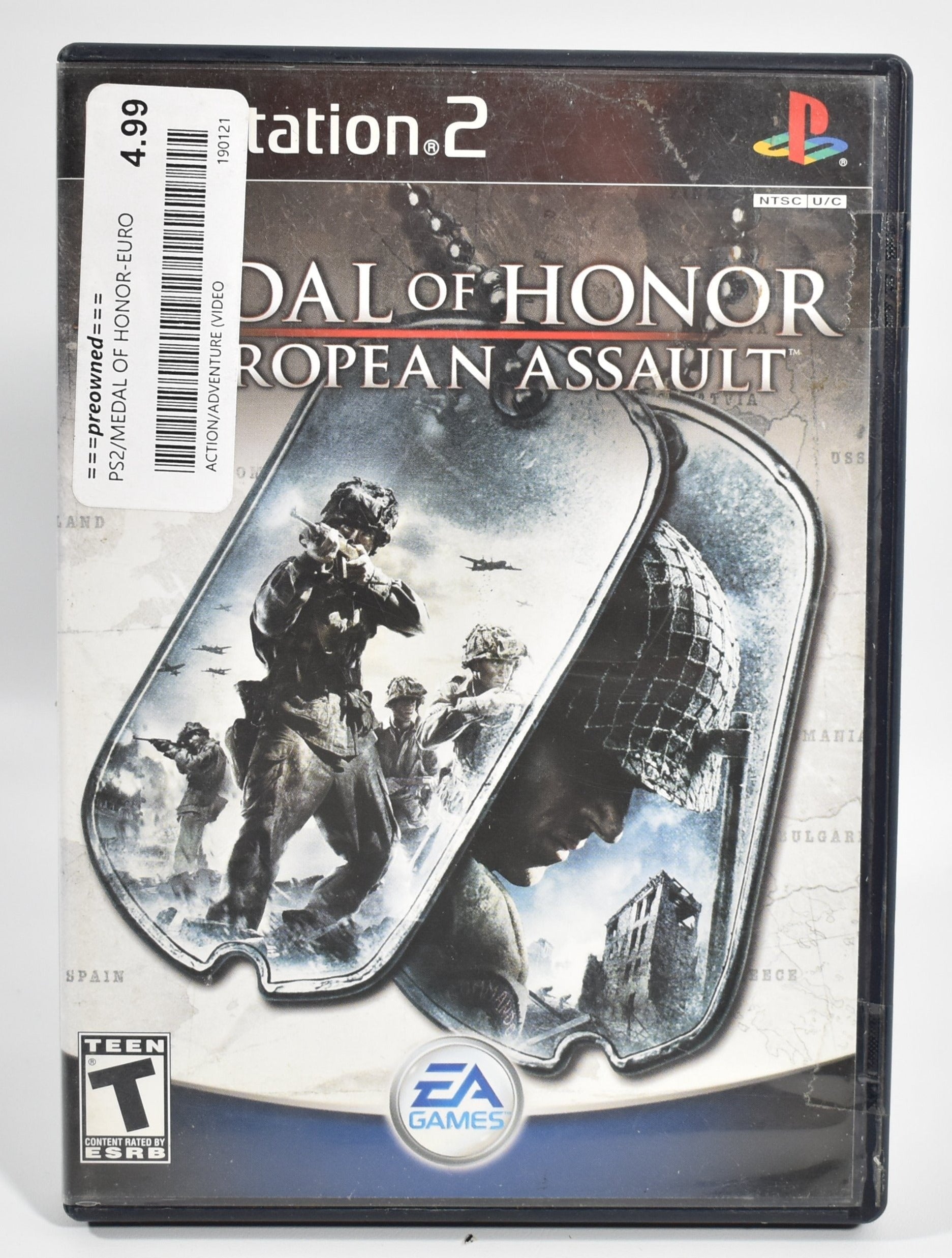 Sony Playstation 2 Video Game Medal of Honor European Assault EA Used