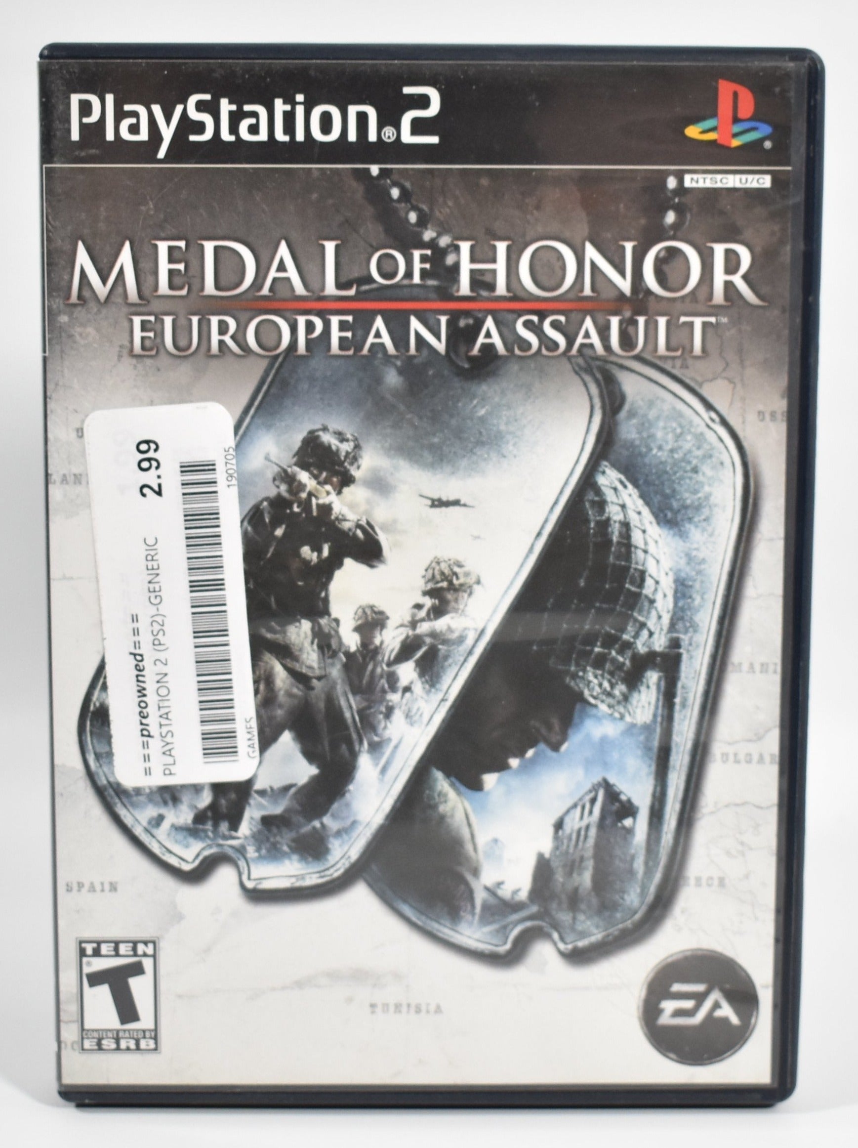 Sony Playstation 2 Video Game Medal of Honor European Assault EA Games Used