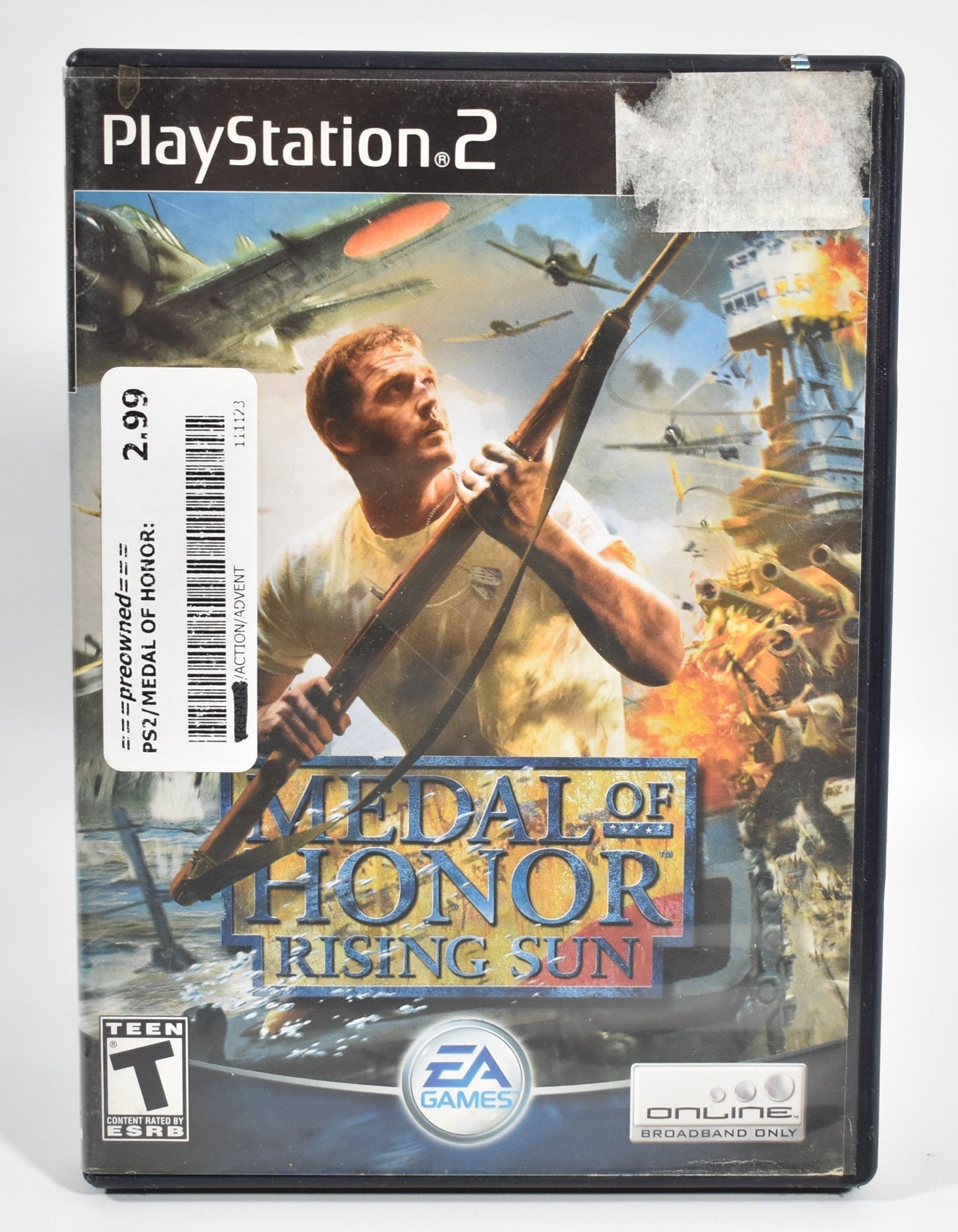 Sony Playstation 2 Video Game Medal of Honor Rising Sun USED