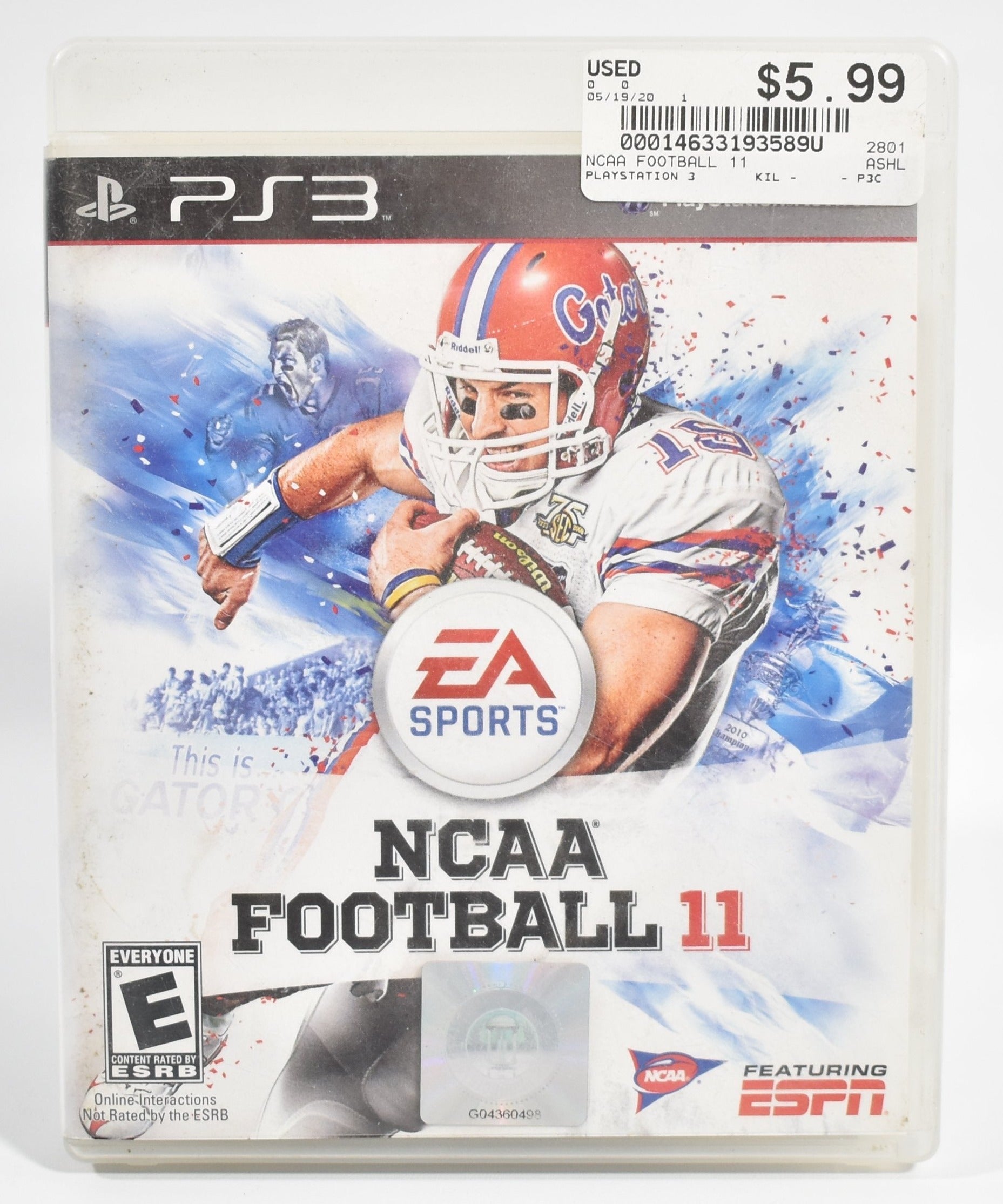 Sony Playstation 3 Video Game NCAA Football 11 EA Sports USED