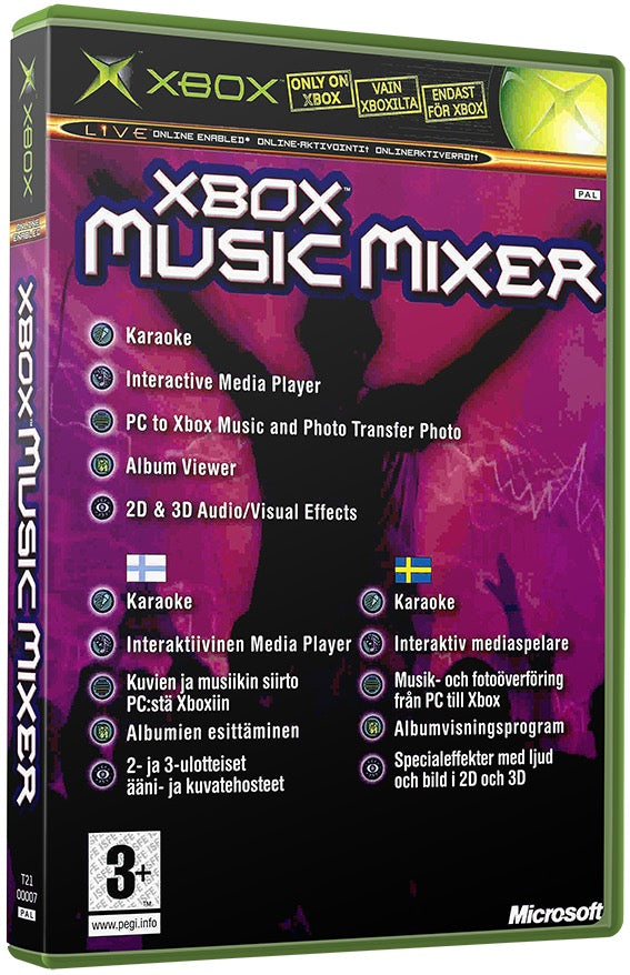 Xbox Music Mixer Used Microsoft XBOX Original Video Game