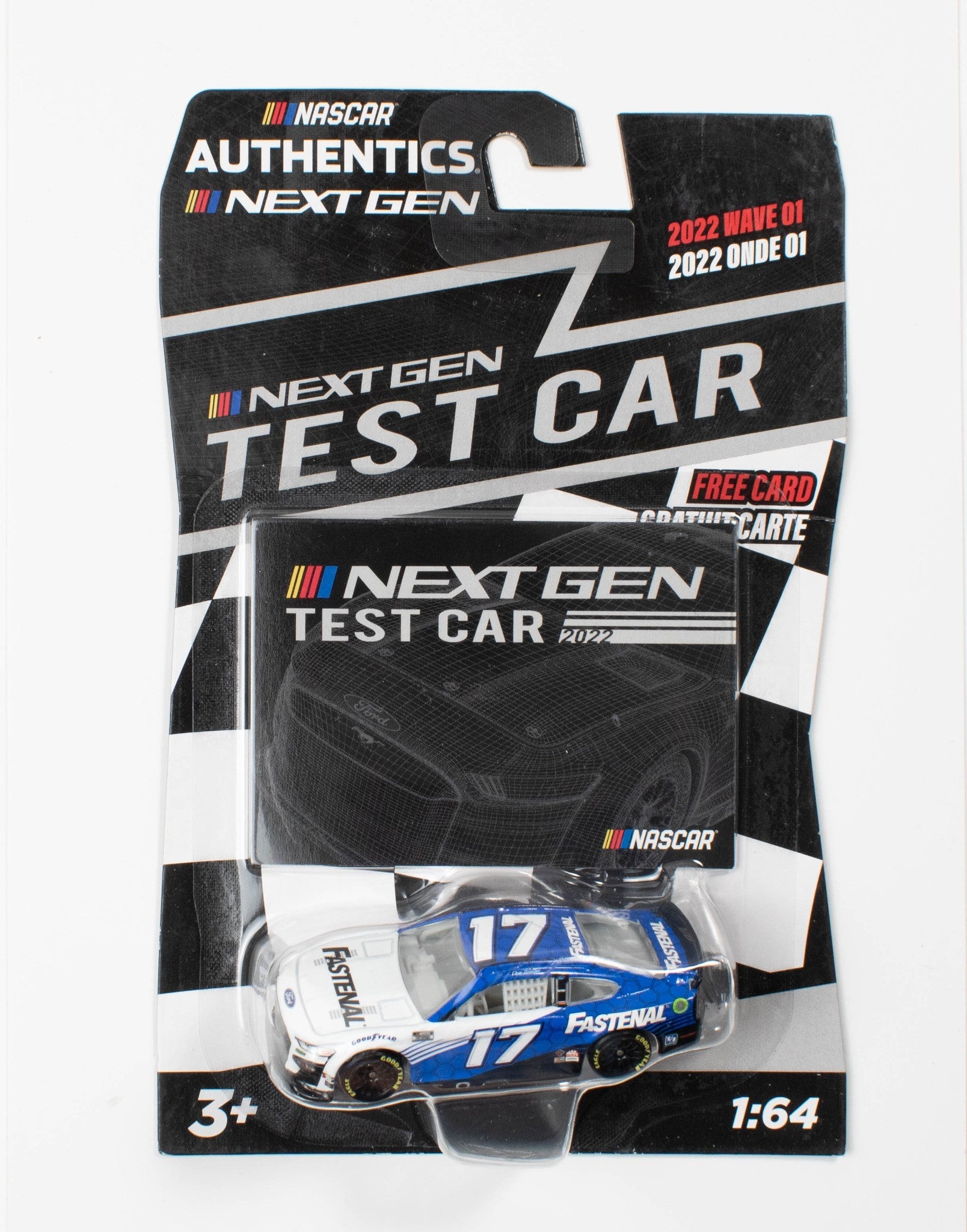 Nascar Authentics Next GEN Test Car 2022 1:64 Scale Wave 01 17 Fastenal NEW