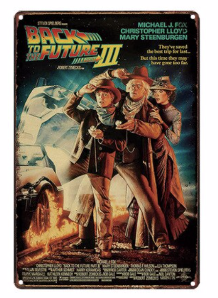 Metal Bar Sign Back To The Future The Movie 019
