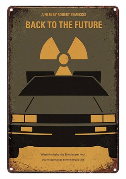 Metal Bar Sign Back To The Future The Movie 011