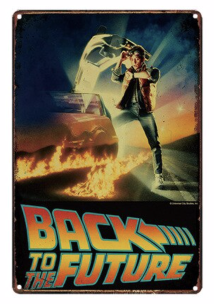 Metal Bar Sign Back To The Future The Movie 010
