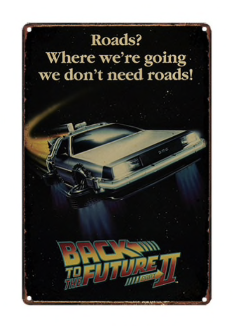 Metal Bar Sign Back To The Future The Movie 004 12 x 8 inch NEW