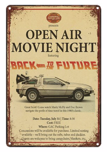 Metal Bar Sign Back To The Future The Movie 008 12 x 8 inch NEW
