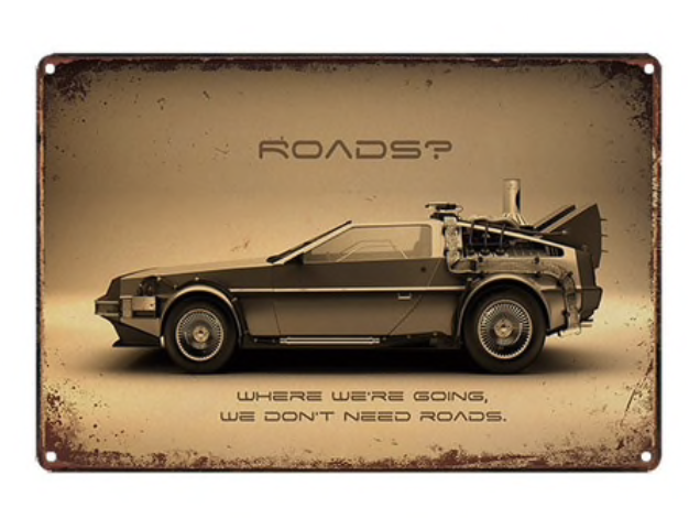 Metal Bar Sign Back To The Future The Movie 006 12 x 8 inch NEW