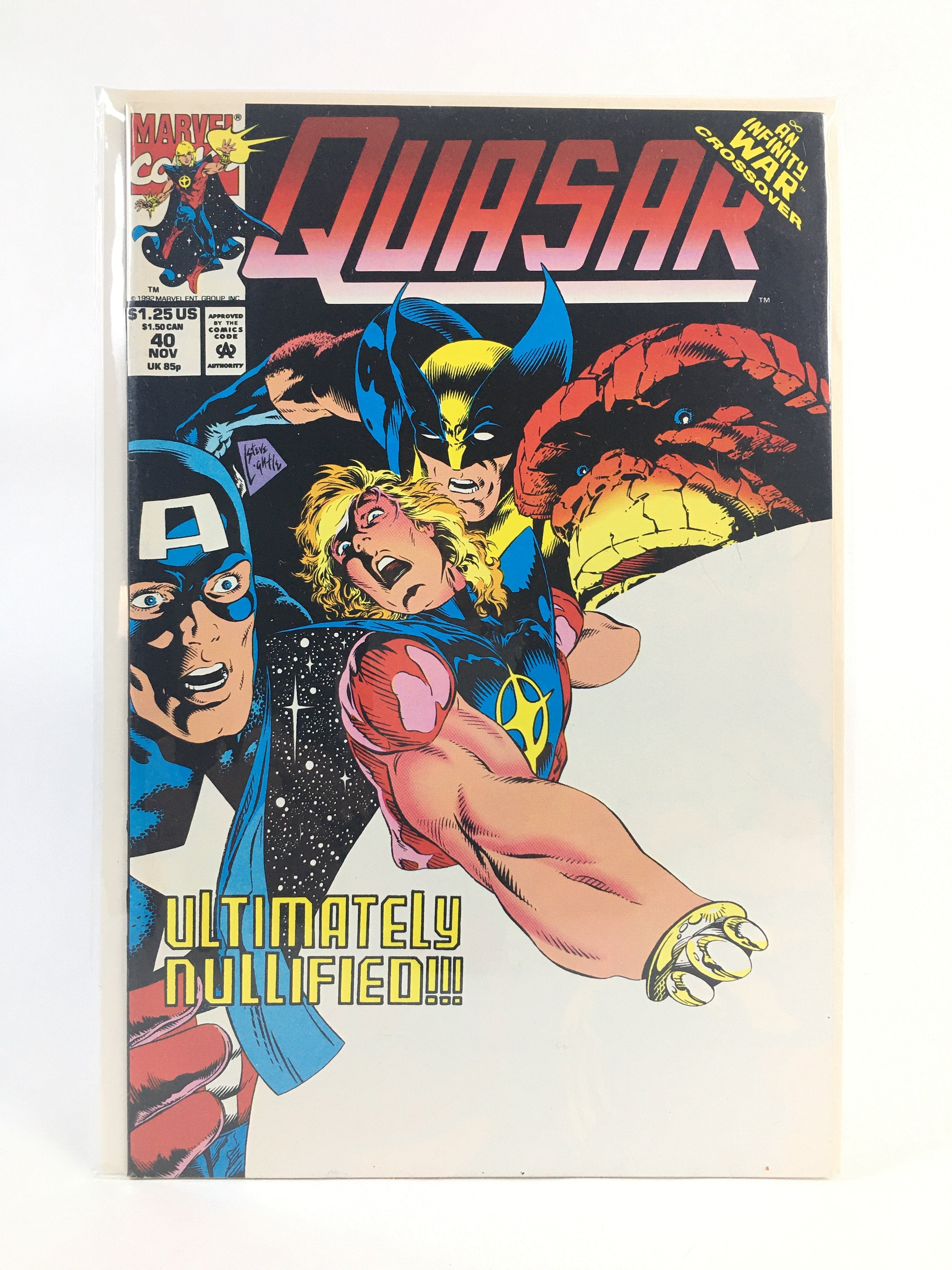 Quasar Ultimately nullified 40 Aug Marvel comics 1992