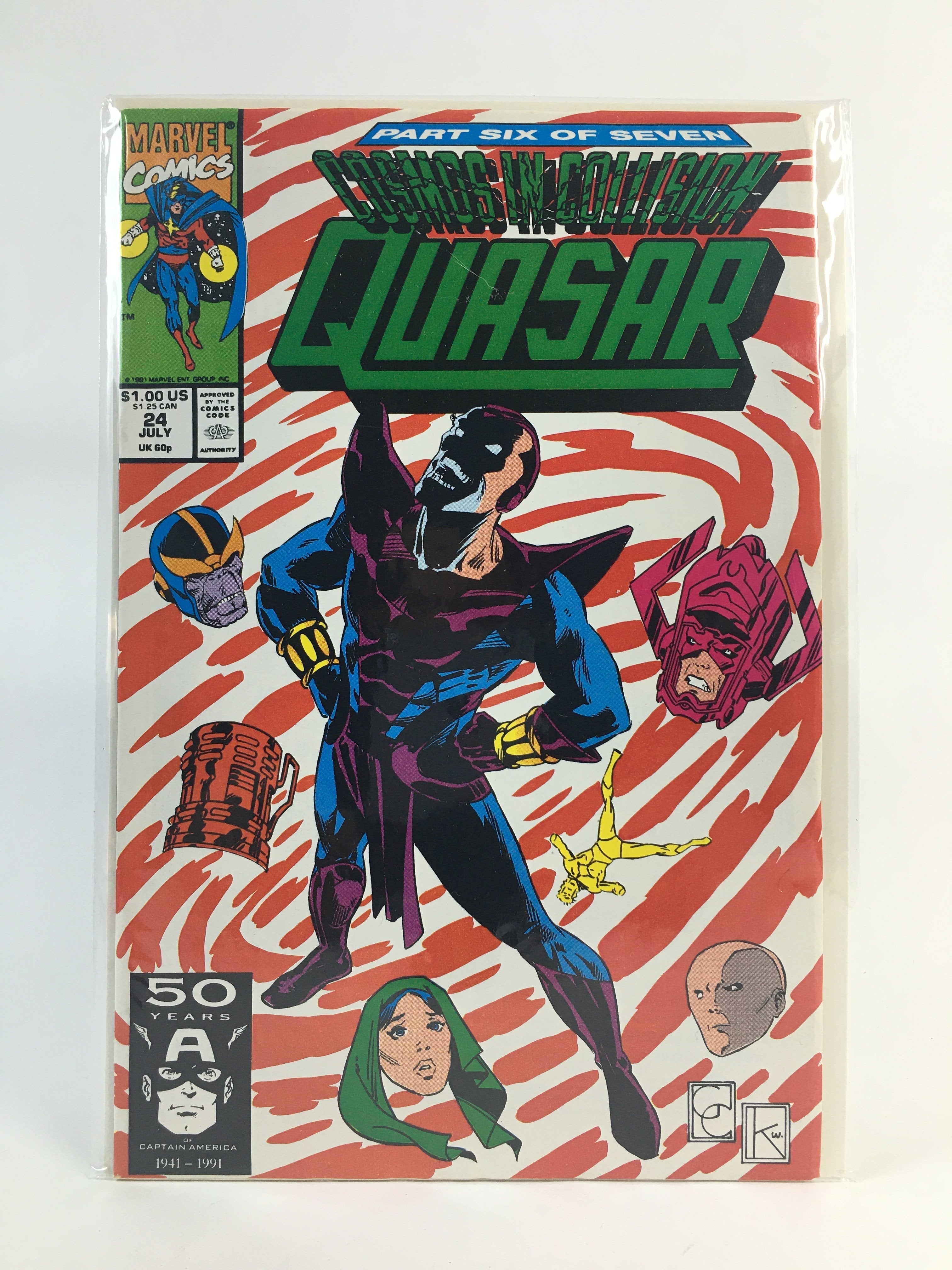 Cosmos Inc ollision Quasar 24 July Marvel comic 1992