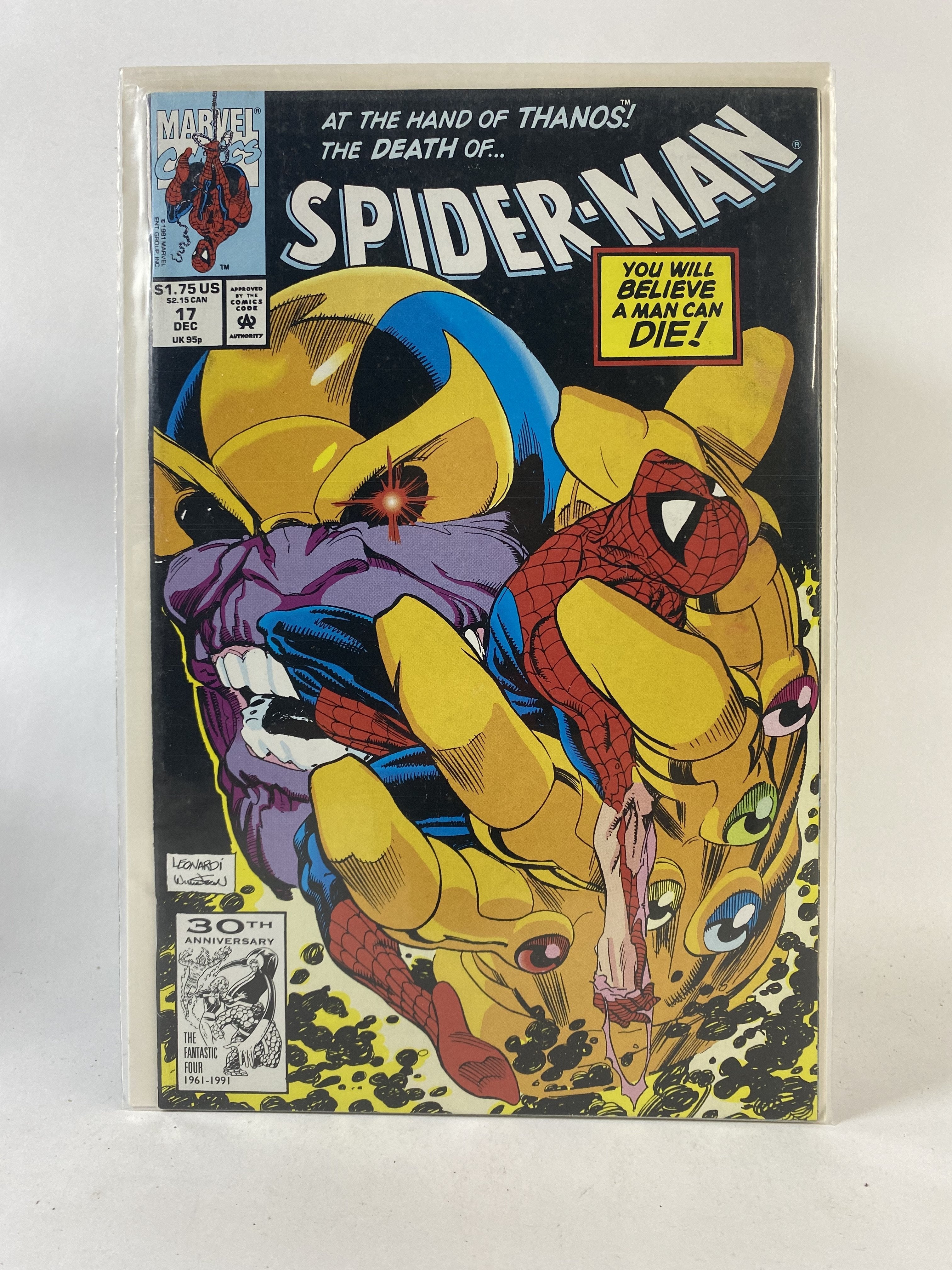 Spiderman 30th anniversary 17 Dec 1991 Marvel Comics