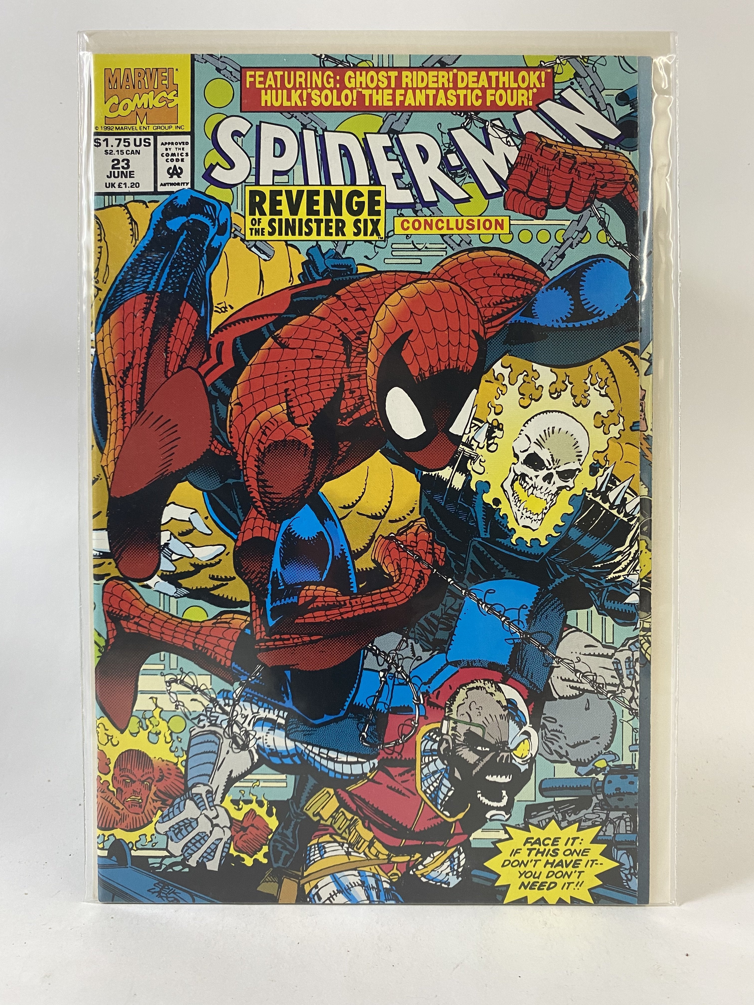 Spiderman conclusion 23 June 1992 Marvel comics