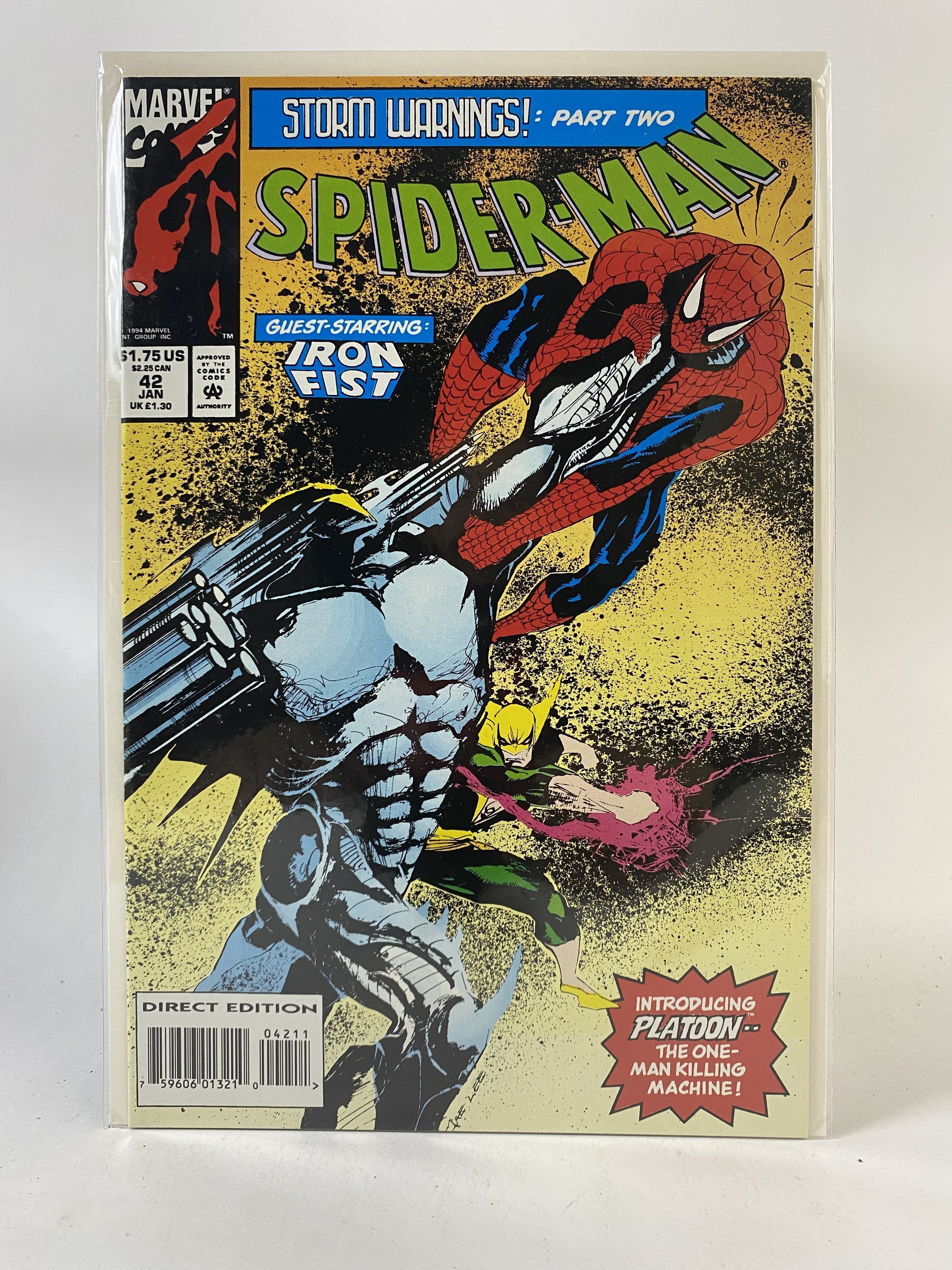 Spiderman Storm warning  part two 42 jan 1994 Marvel comics