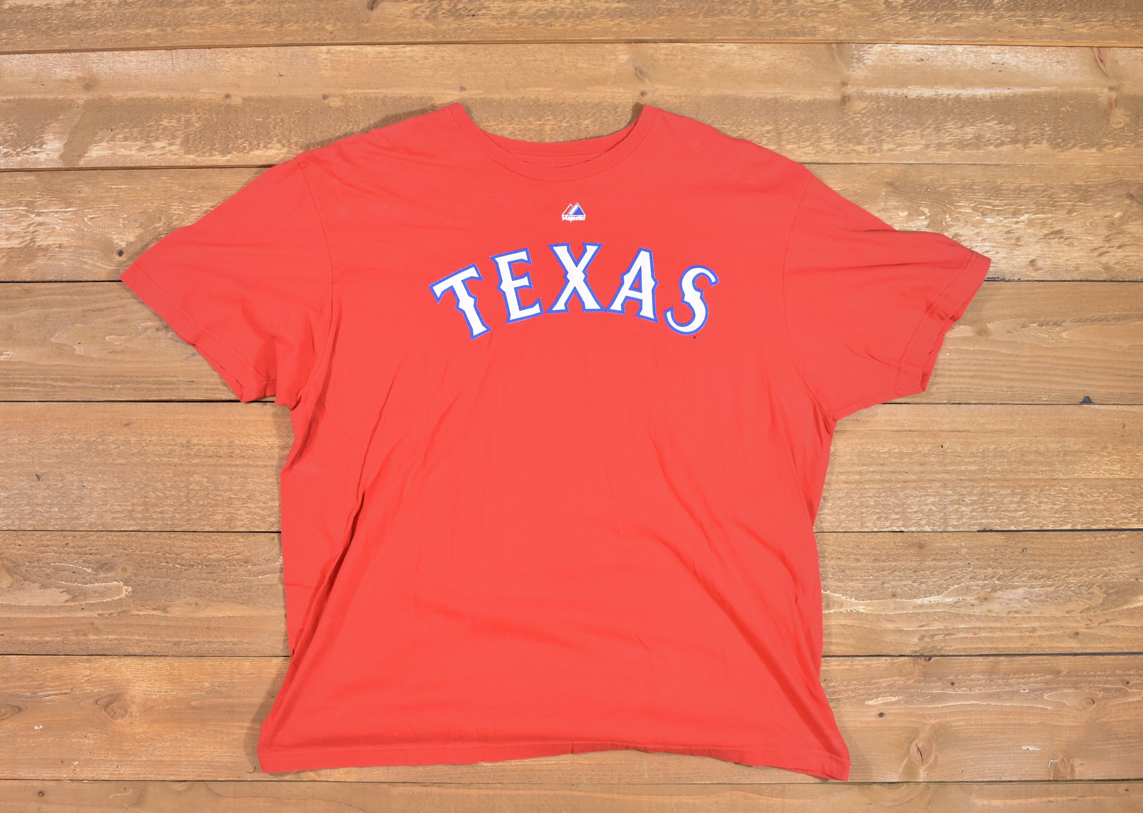 Texas Rangers MLB Baseball T-shirt Pierzynski 12 Red Tee Used 2 XL