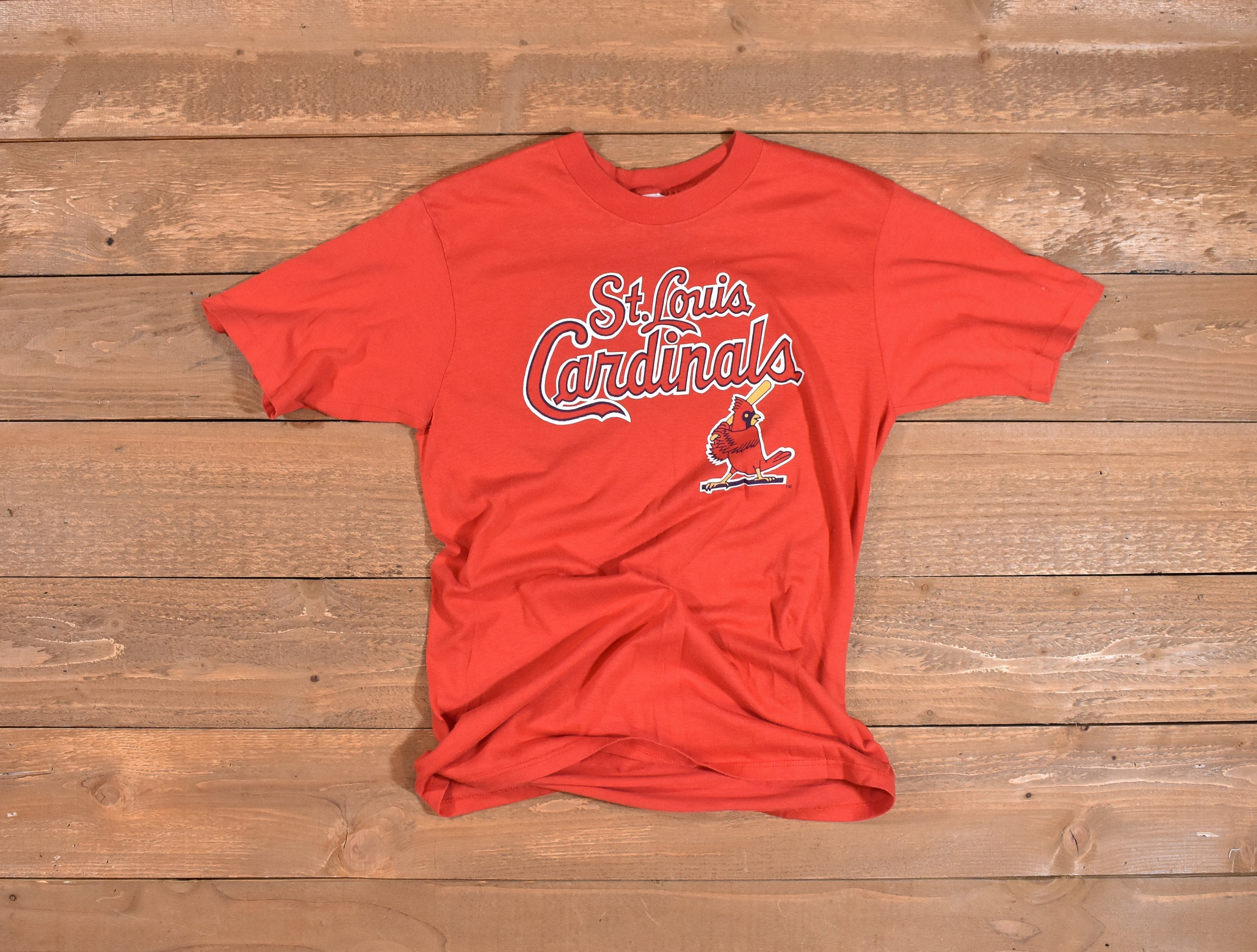 St Louis Cardinals MLB Baseball T-Shirt Used Red Large