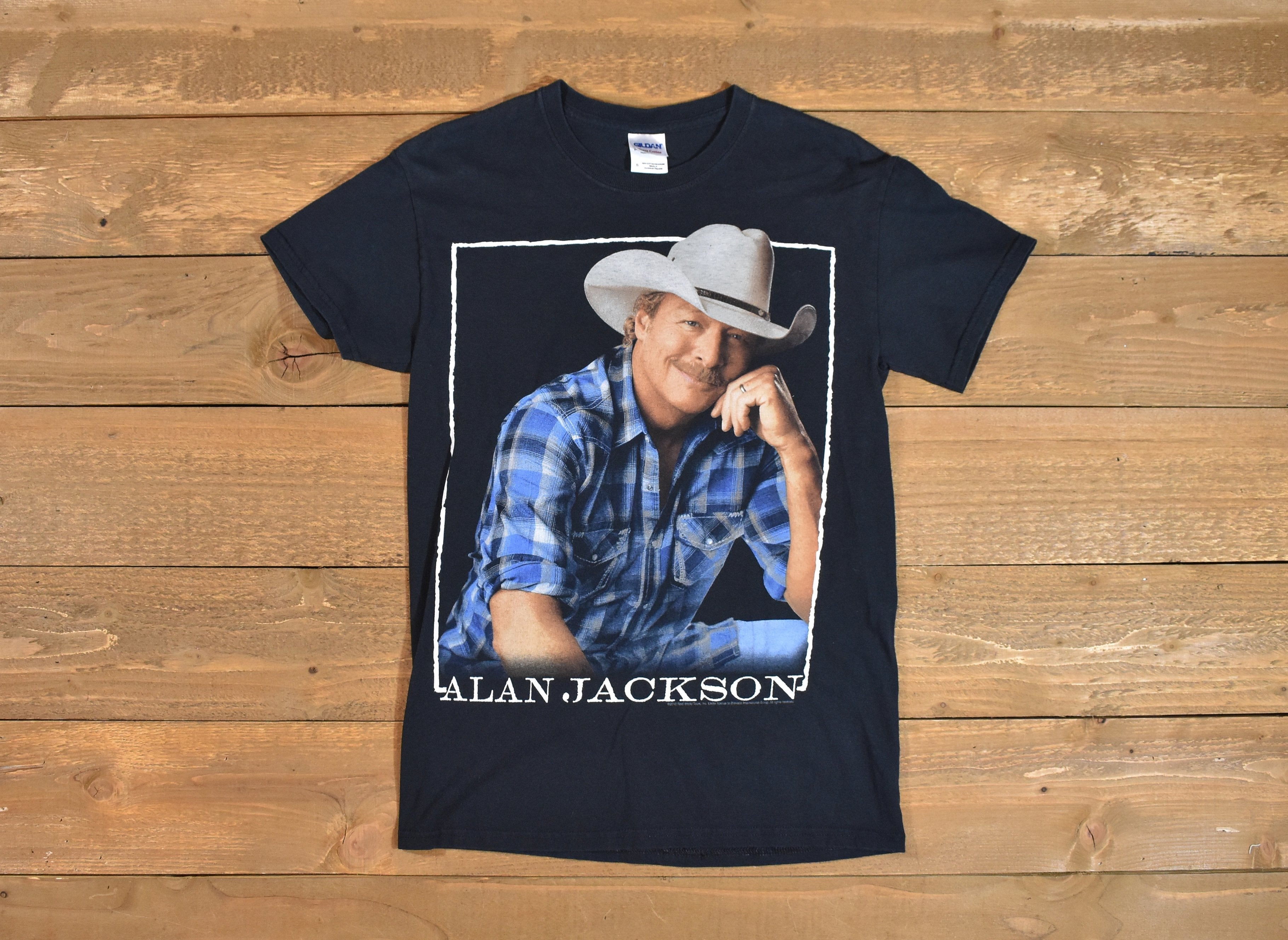 Alan Jackson Small Mens T-Shirt Country Artist Heavy Cotton Authentic Print