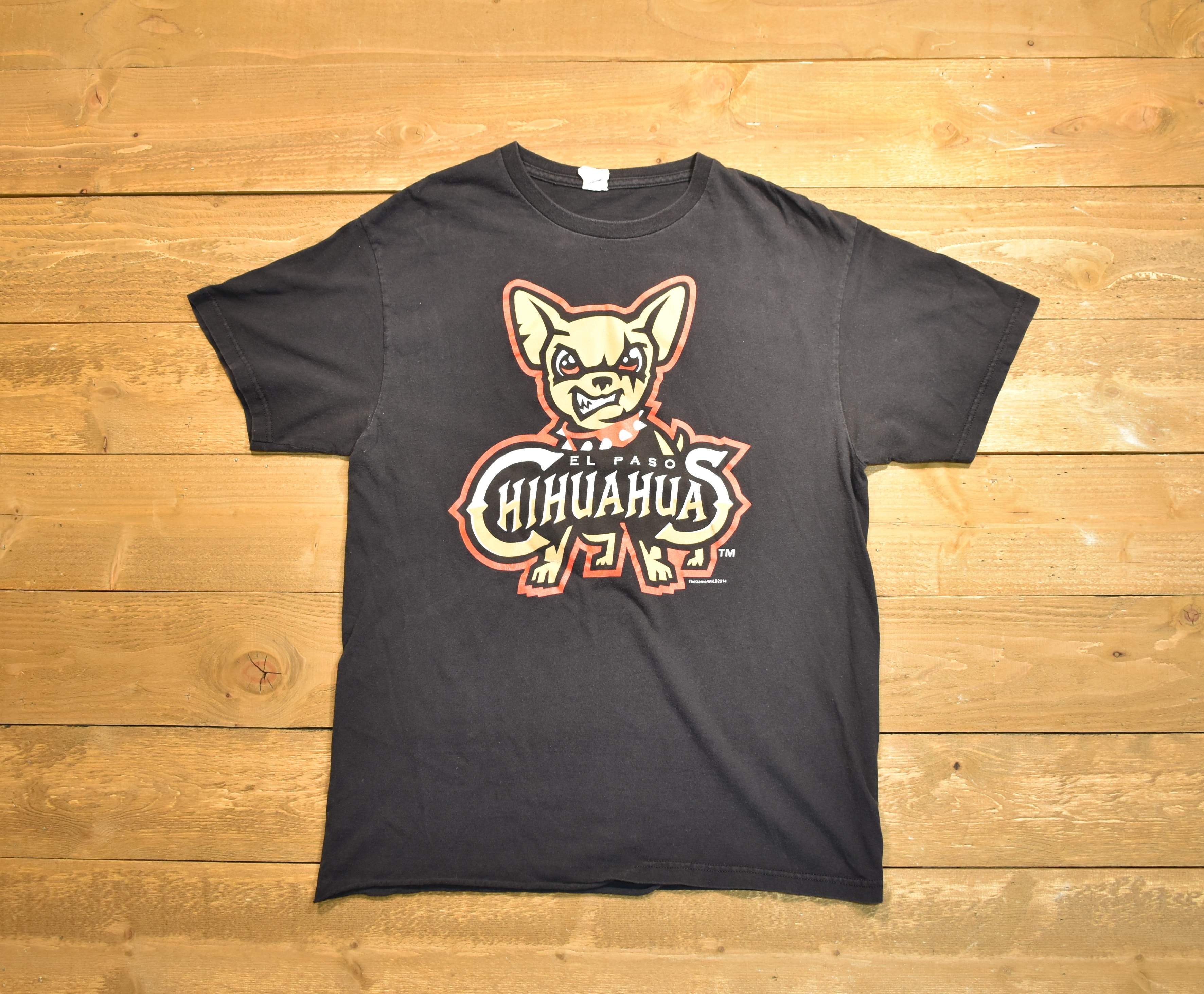 El Paso Chihuahuas black large T-shirt used baseball