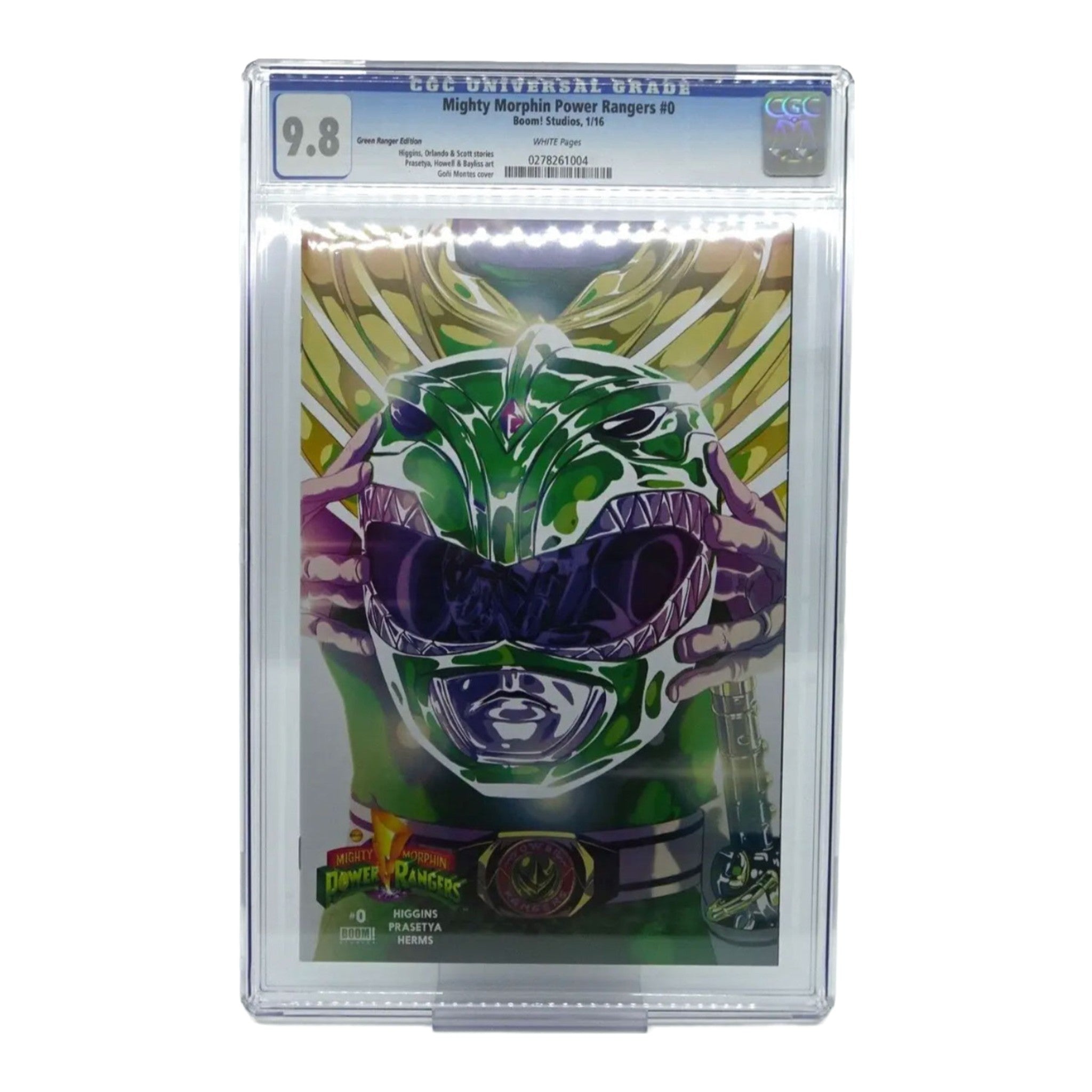 Mighty Morphin Power Rangers Boom Studio Green Ranger Comic Book 0 Graded 9.8