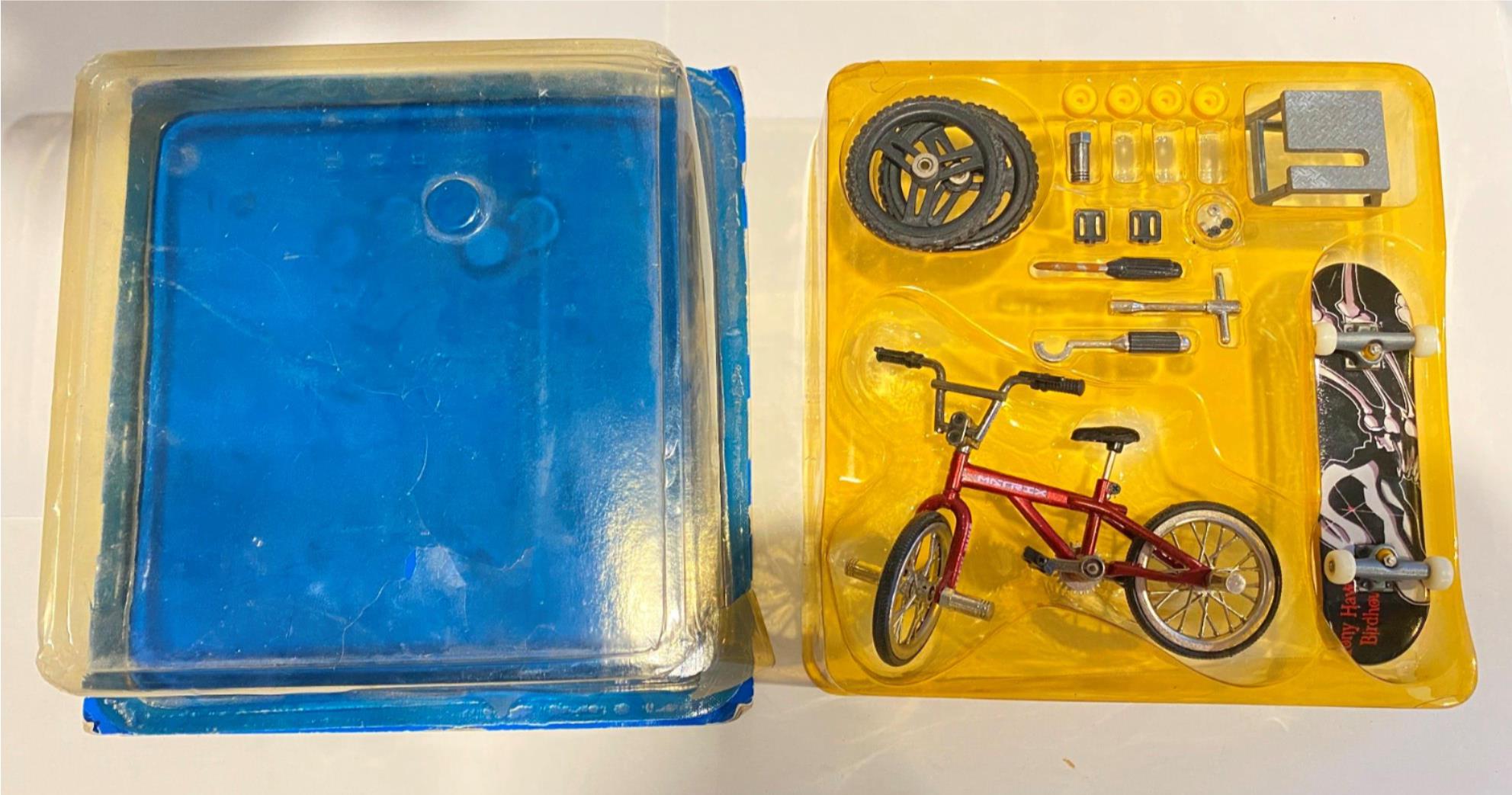 Tech Deck Finger Skateboard and BMX Bike Used Set Vintage Birdhouse Tony Hawk