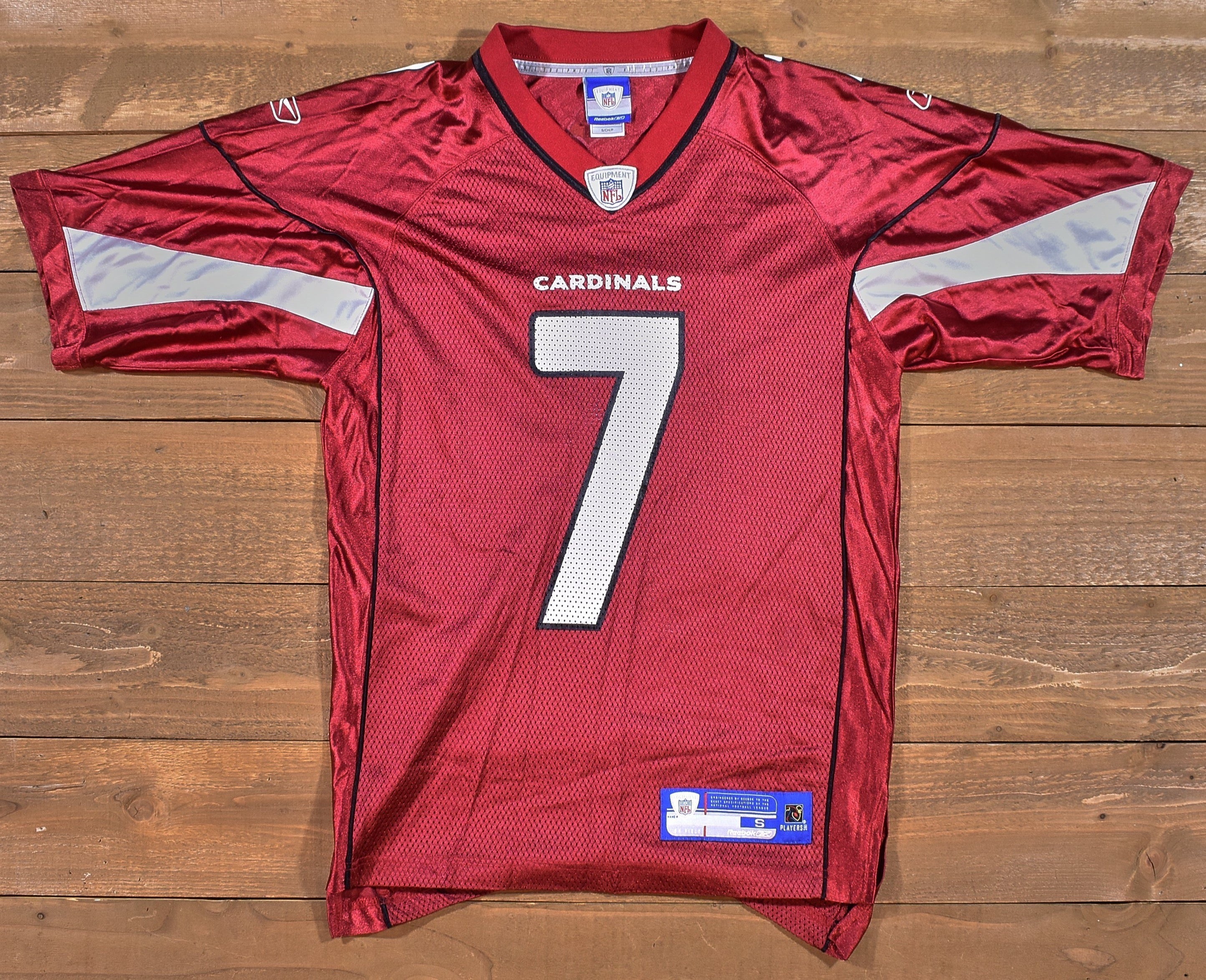 Arizona Cardinals Reebok NFL Football Jersey Leinart 7 Red Jersey Used Small