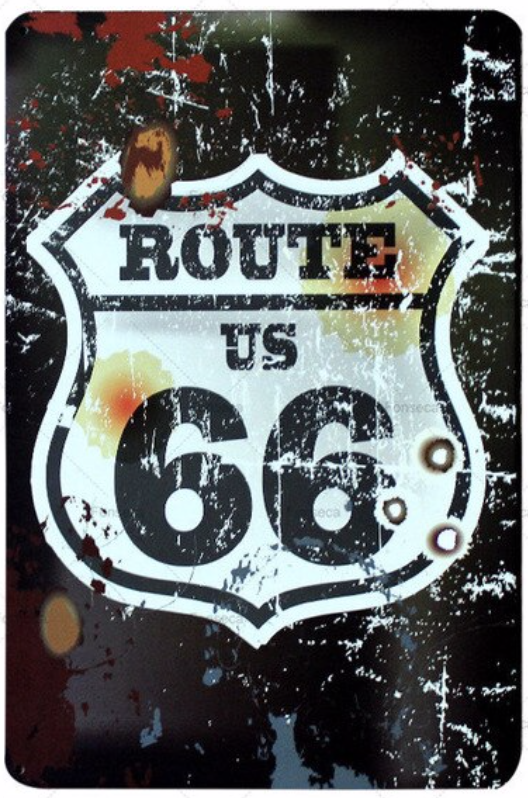 Bar Sign Route 66 Metal Sign 12 x 8 inch NEW