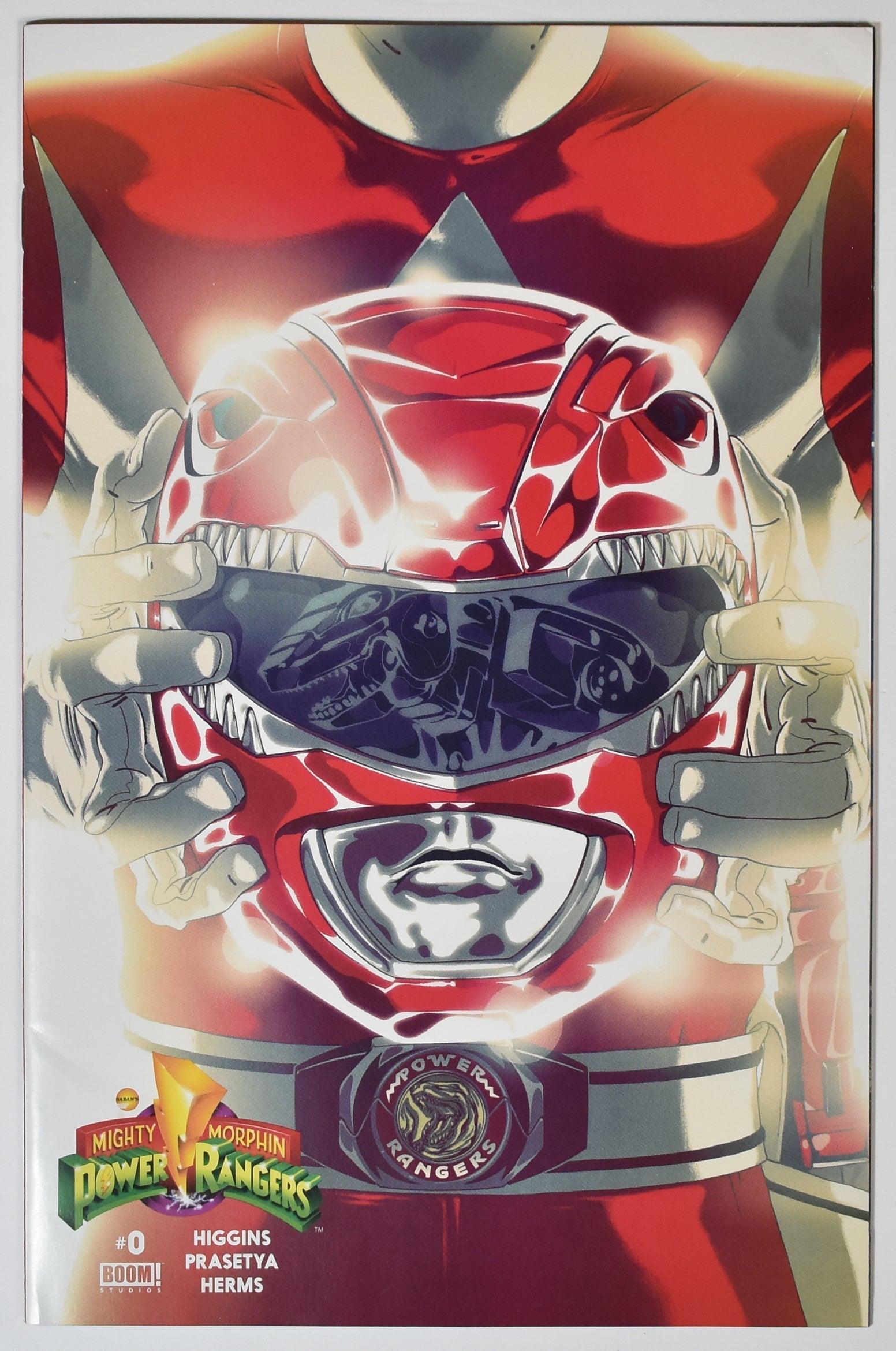 Power Rangers Red Rangers Variant Helmet Boom Studios 0 Comic Book