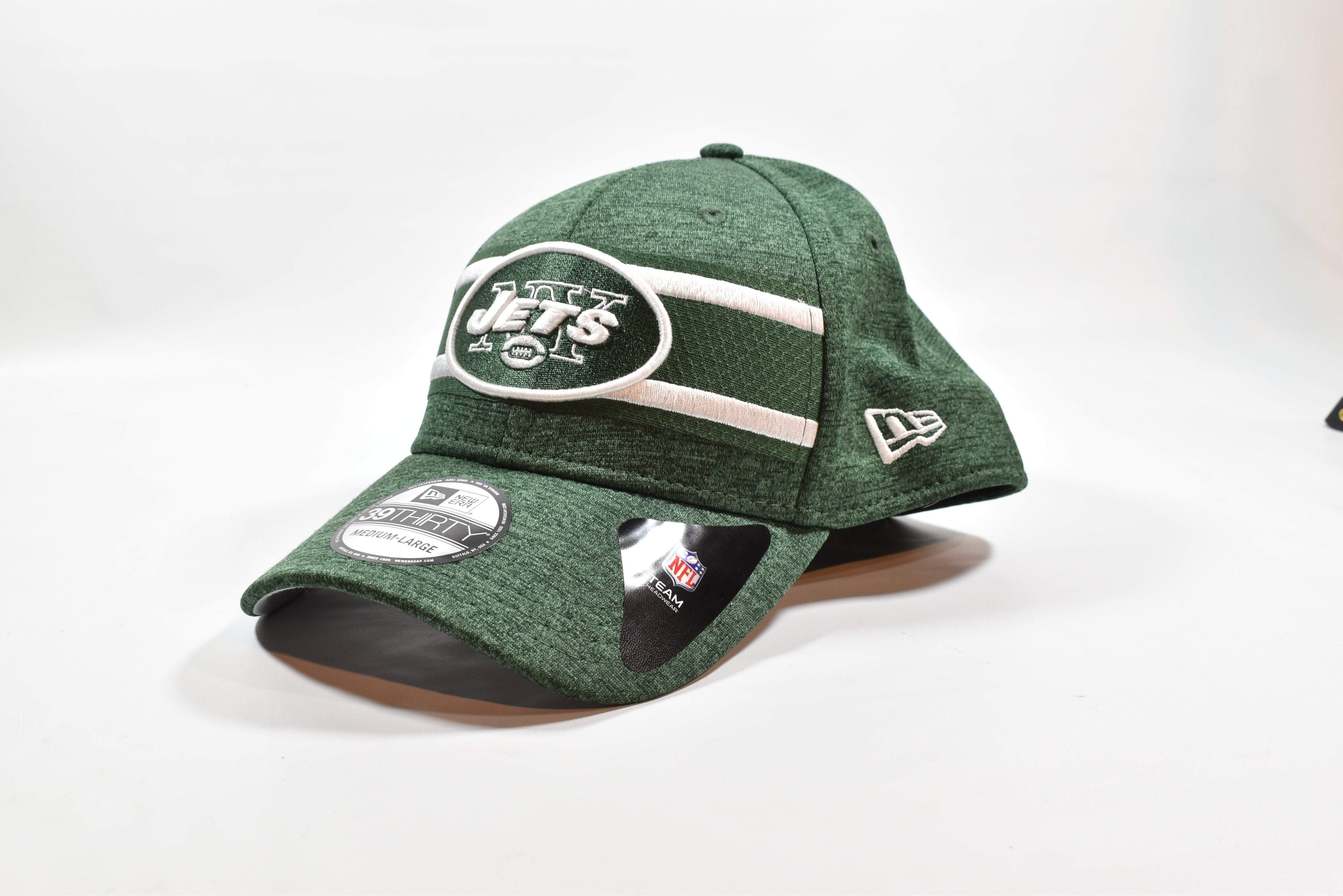 New York Jets Mens Hat 39 Thirty New Era Apparel Authentic Medium Large NFL