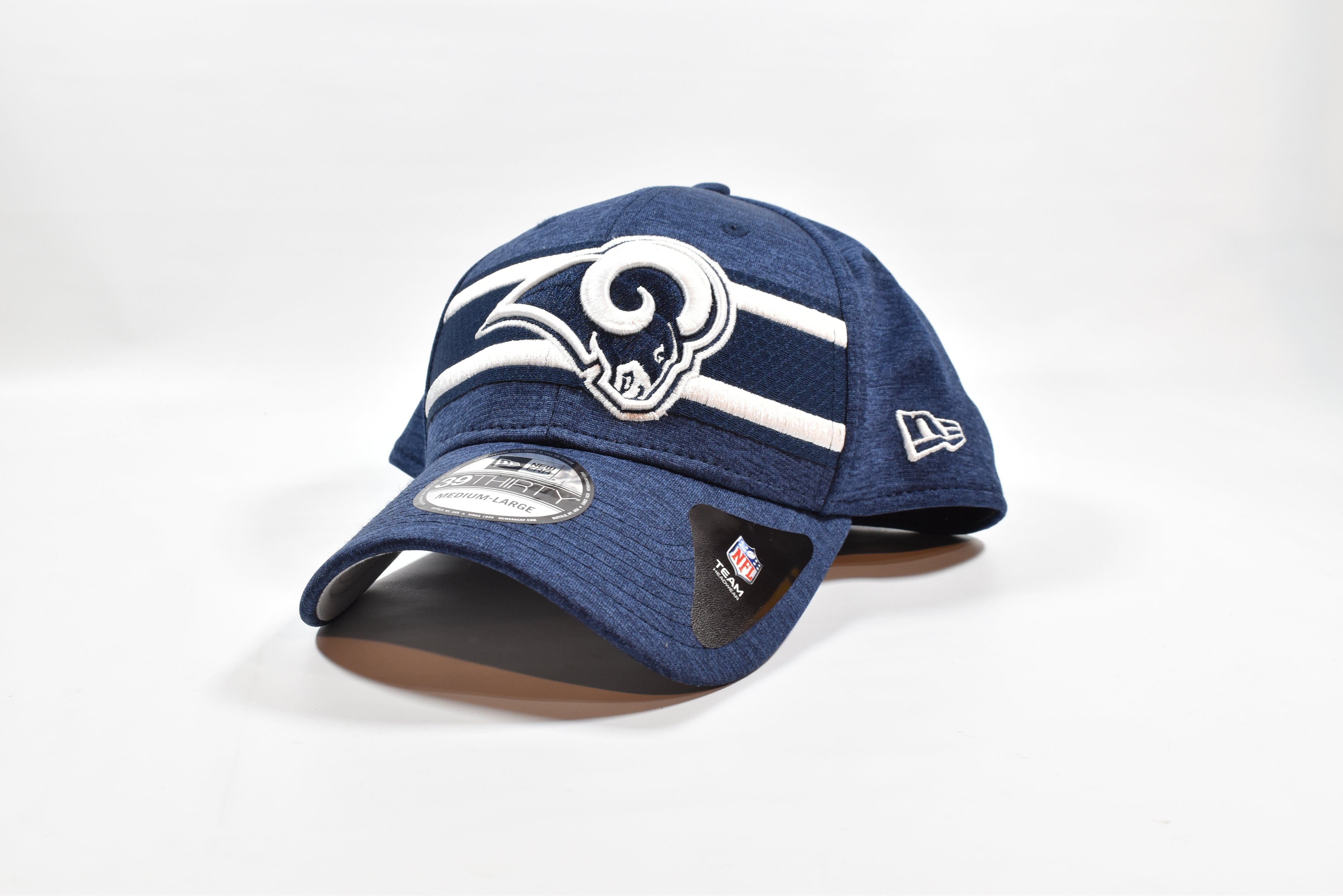 LA Rams Men NFL White and blue Hat NEW ERA 39 Thirty Medium Large Flex