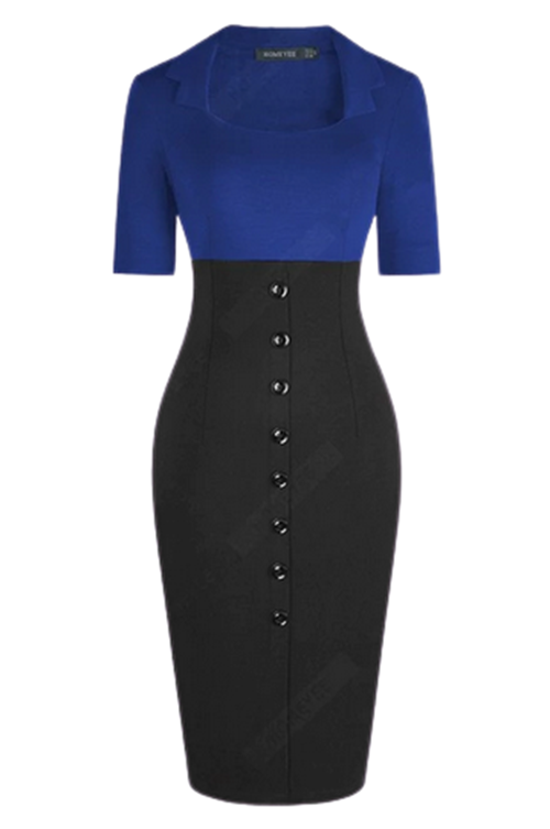 Cosplay Outfit Set One Piece Dress Blue
