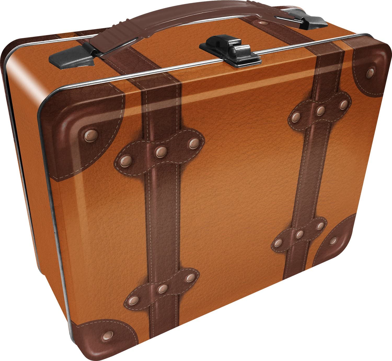 Vintage Travel Bag Lunch Box Tin New